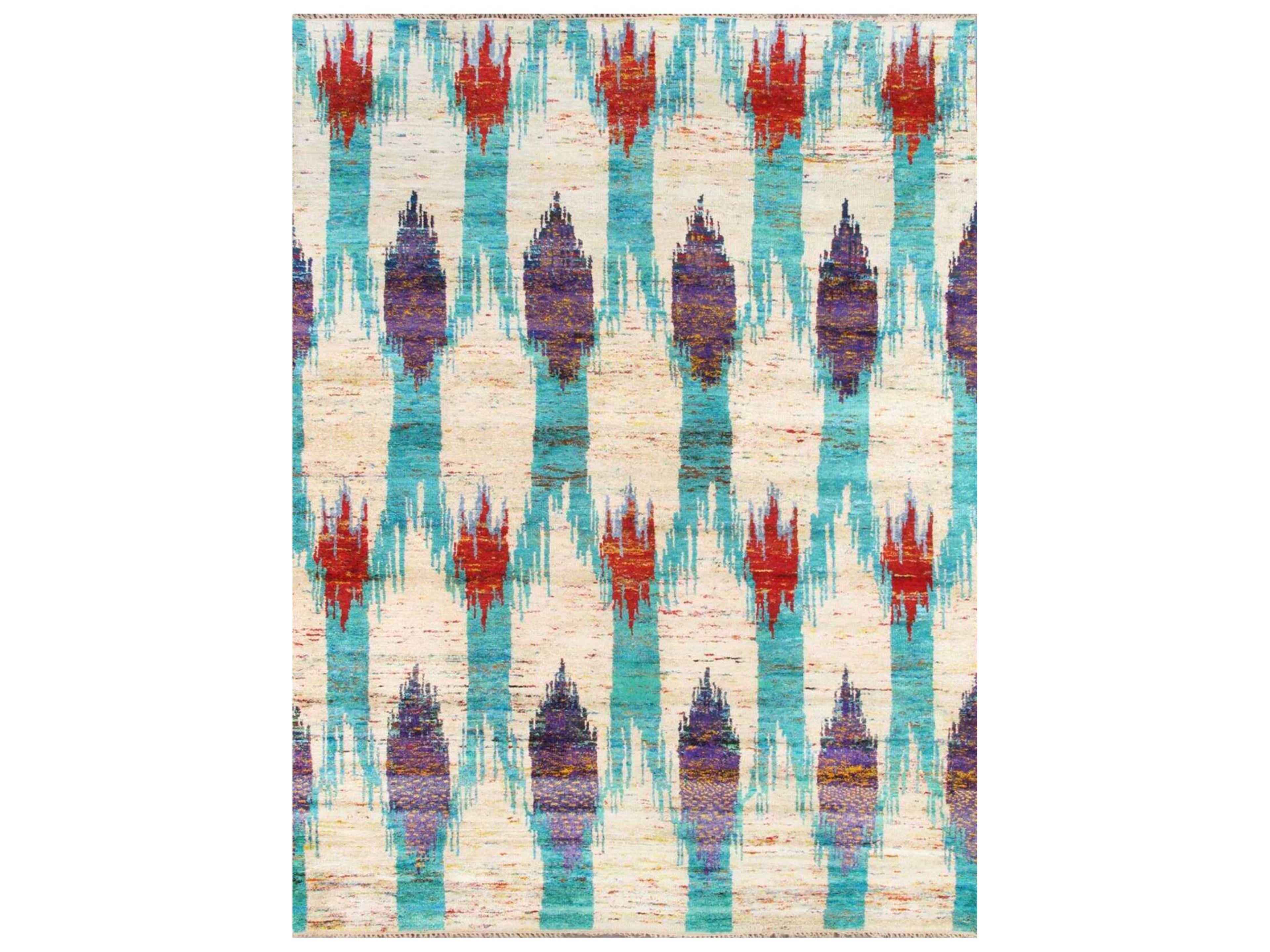 Pasargad Home Sari Silk Ikat Area Rug