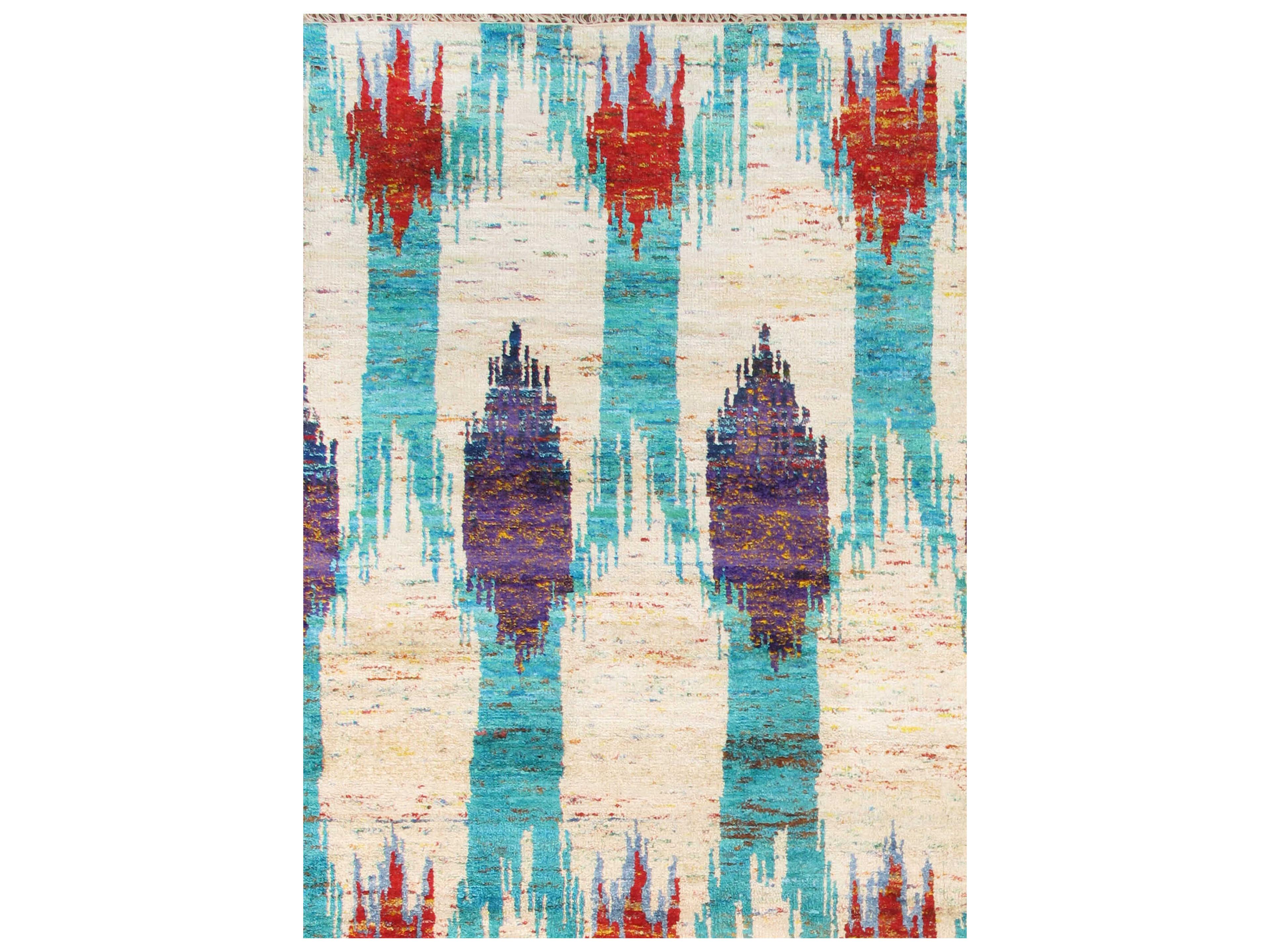 Pasargad Home Sari Silk Ikat Area Rug