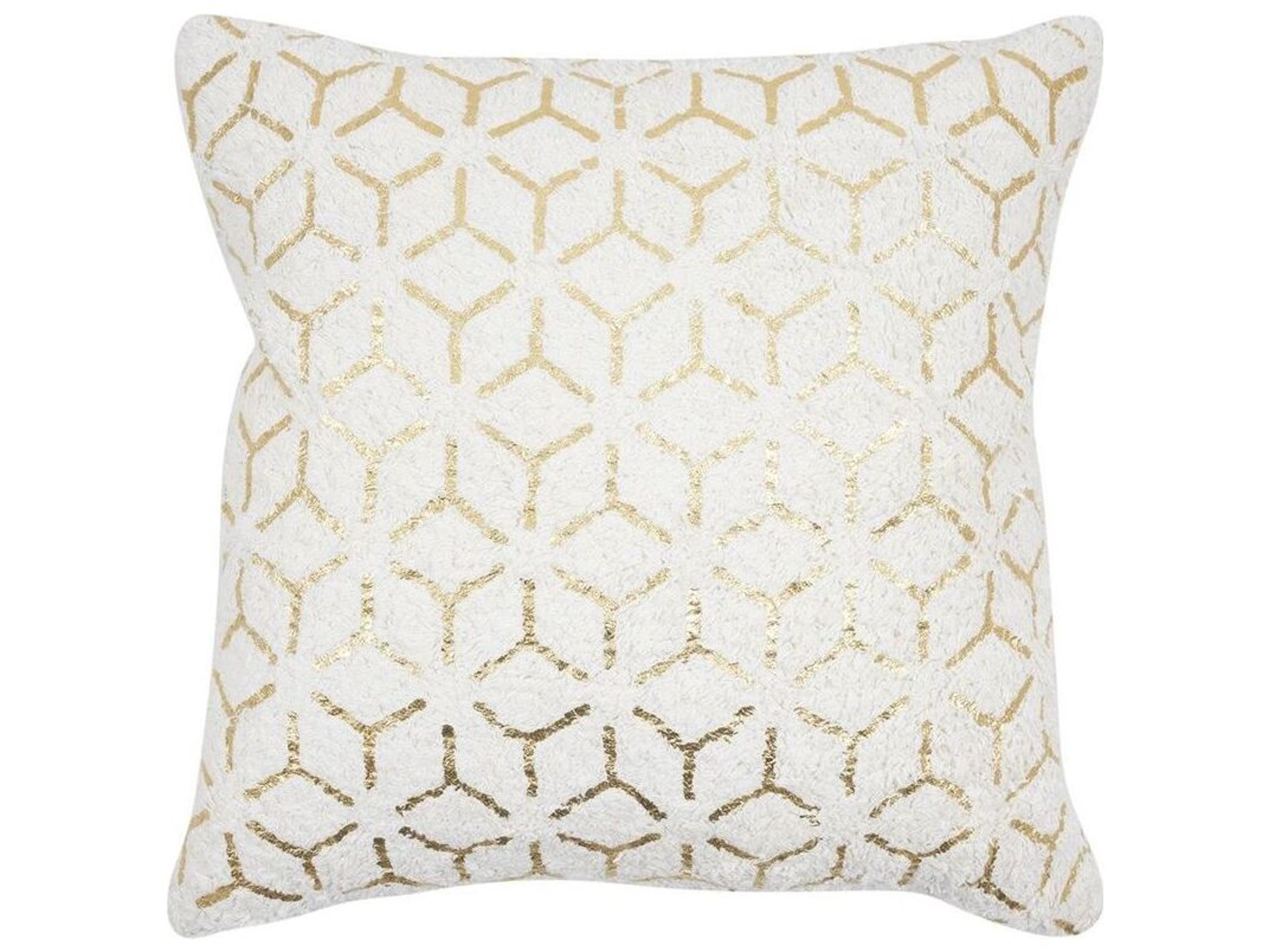 Grand Canyon Geometric Gold Foil Cotton Pillow