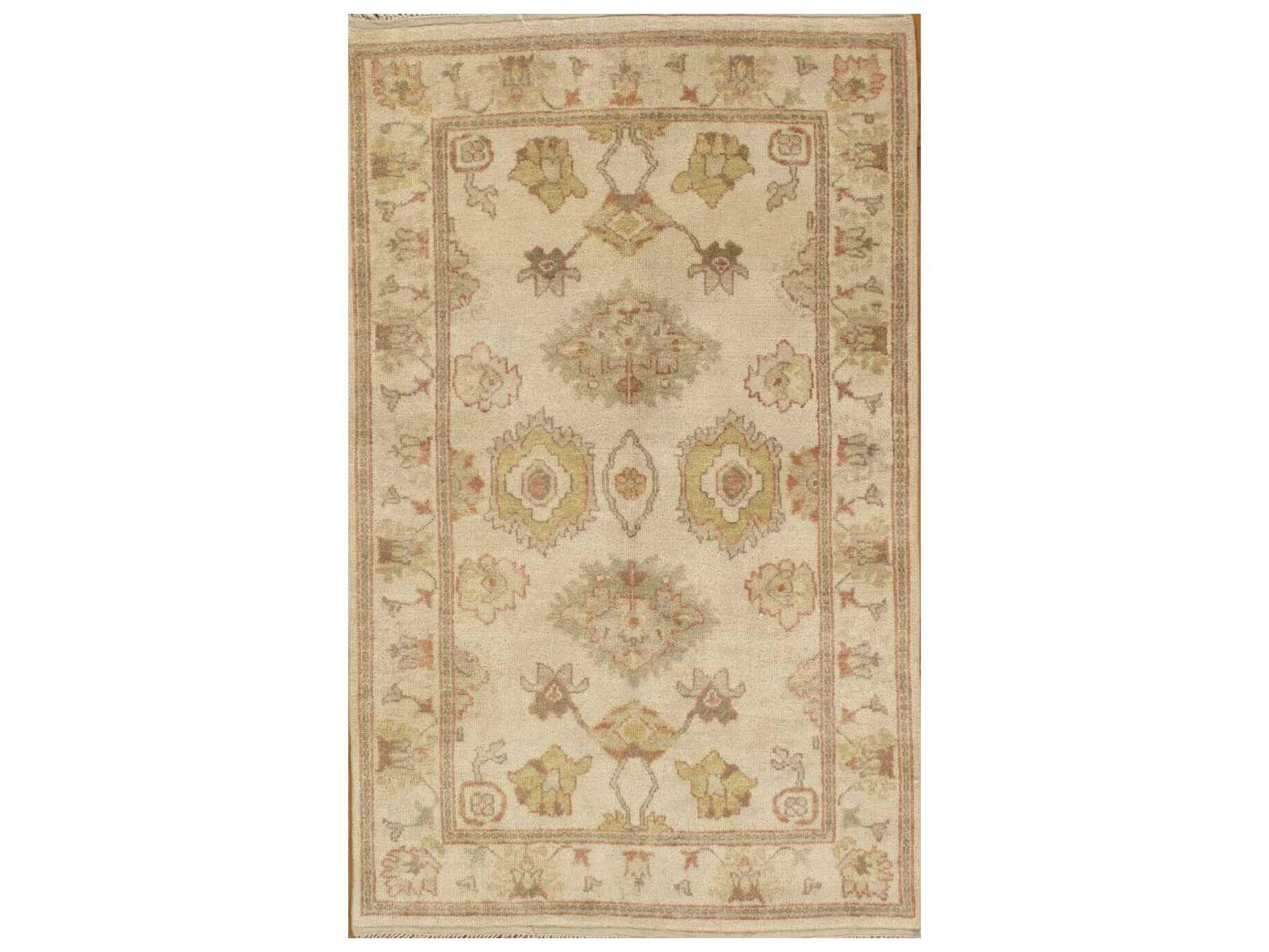 Oushak Bordered Area Rug