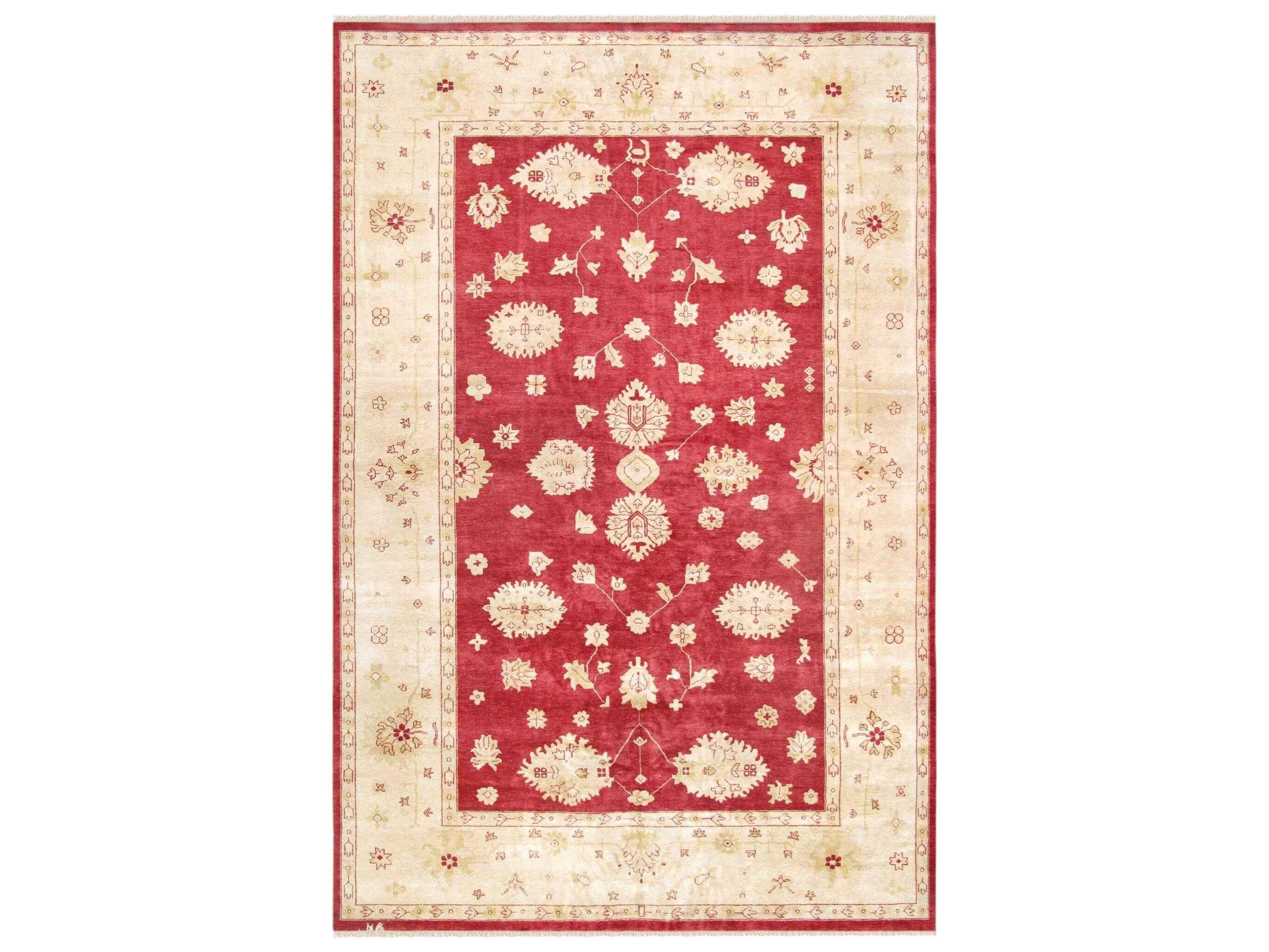 Oushak Bordered Area Rug