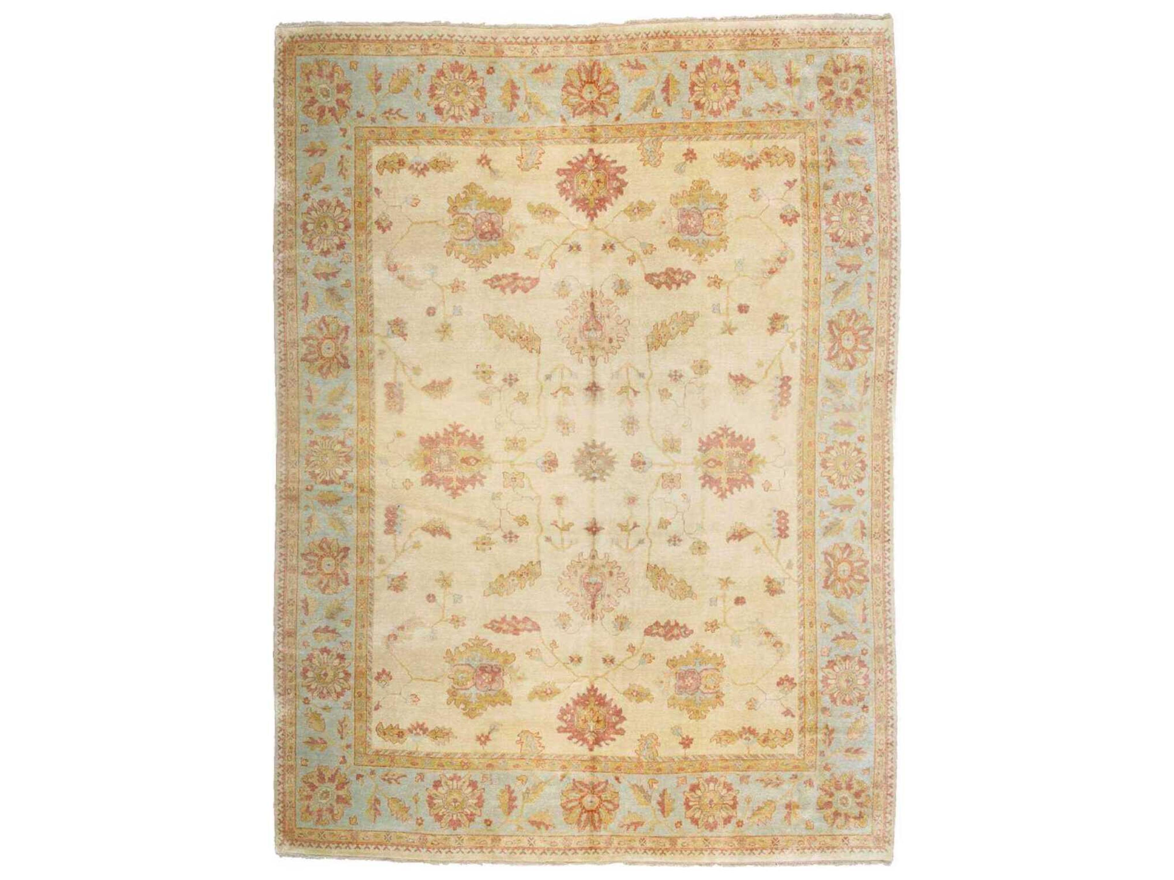 Oushak Bordered Area Rug
