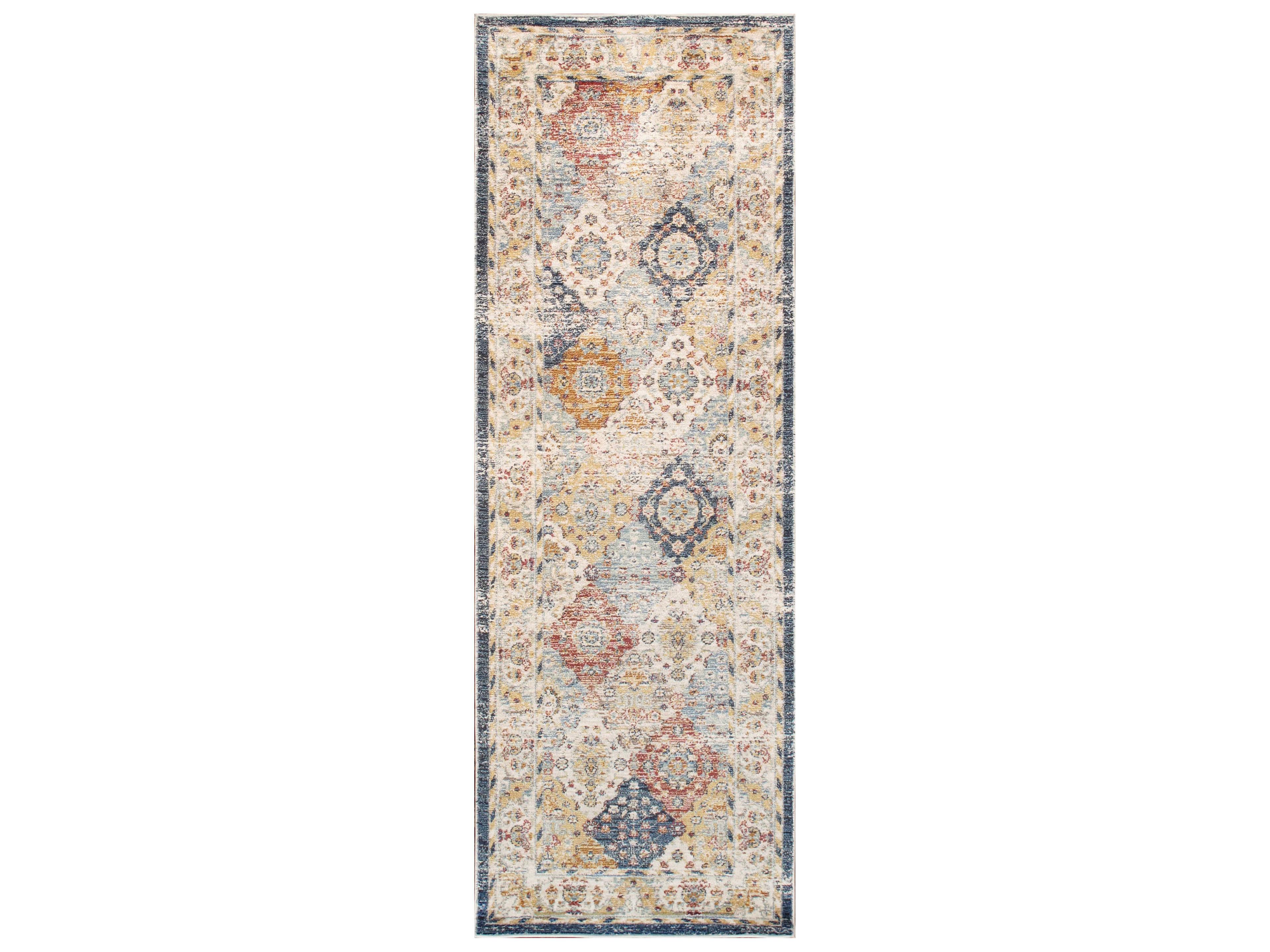 Pasargad Home Heritage Bordered Runner Area Rug