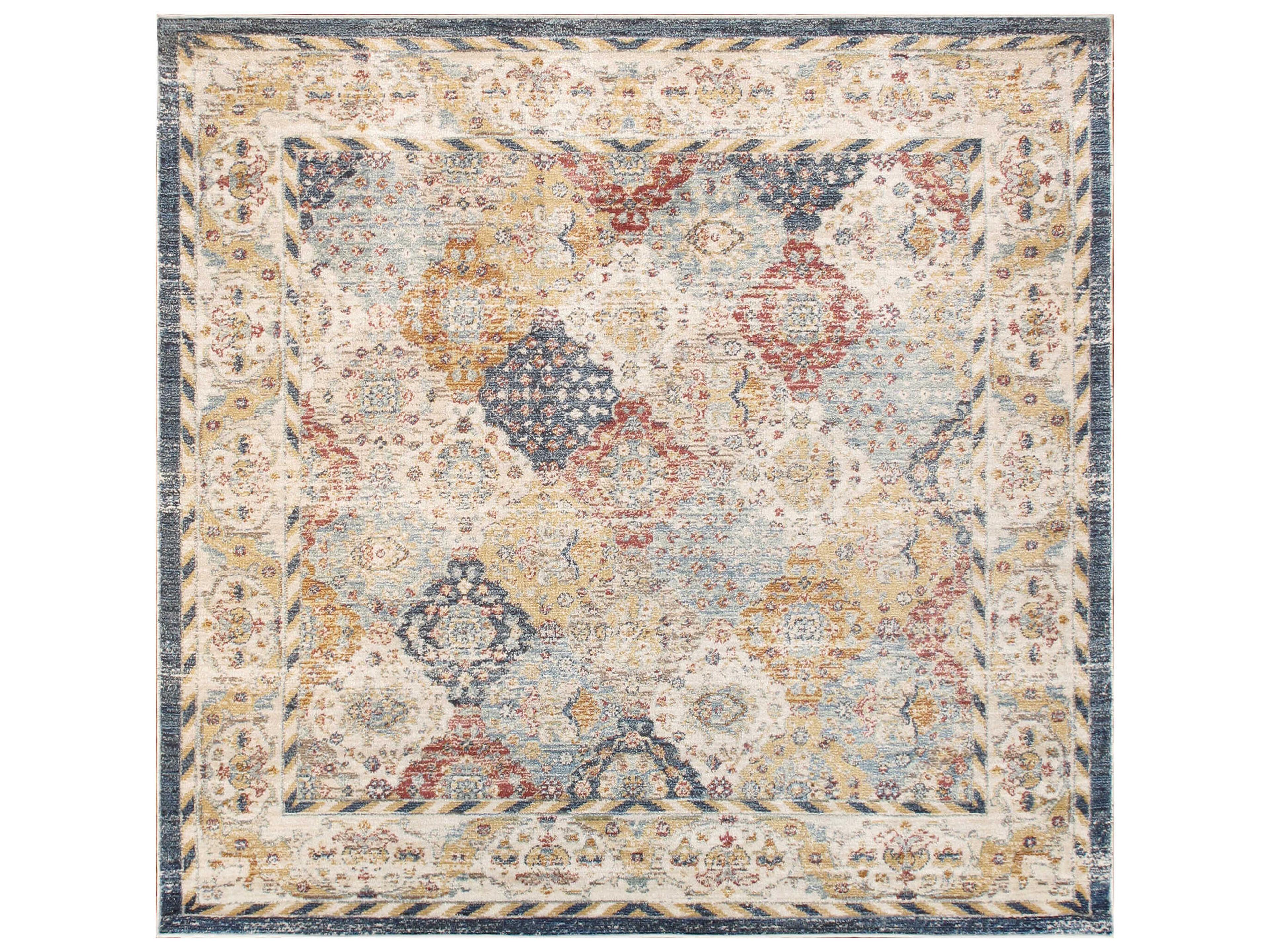Pasargad Home Heritage Bordered Runner Area Rug