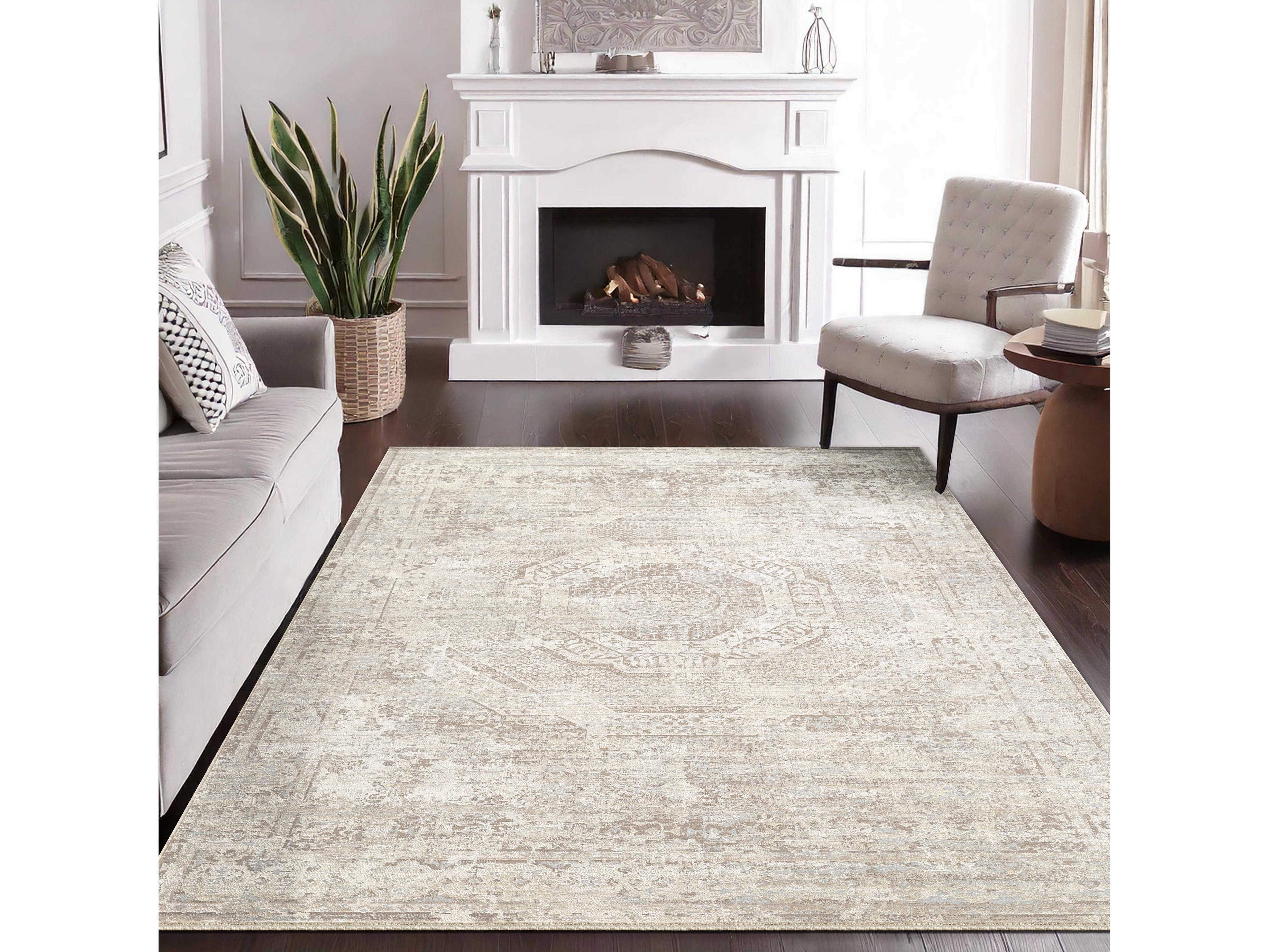 Pasargad Home Mona Mamluk Bordered Area Rug