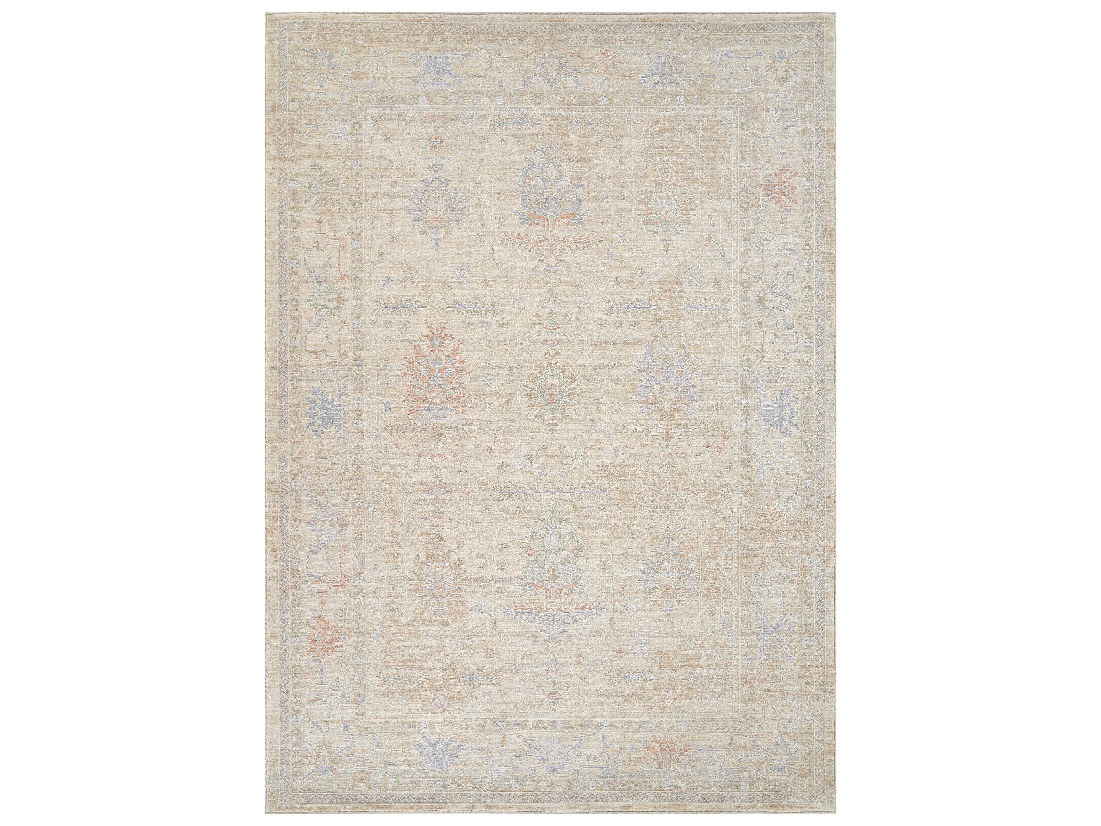 Mona Amber Bordered Area Rug