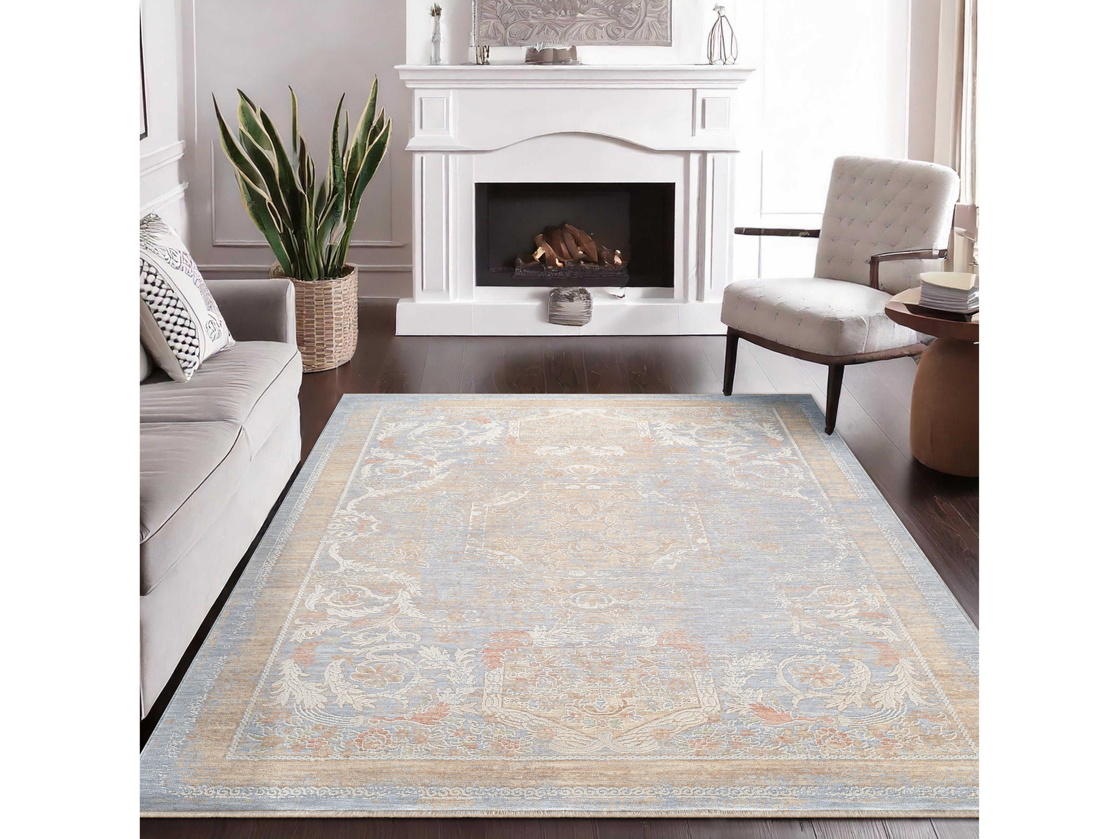 Pasargad Home Mona Amboise Bordered Area Rug