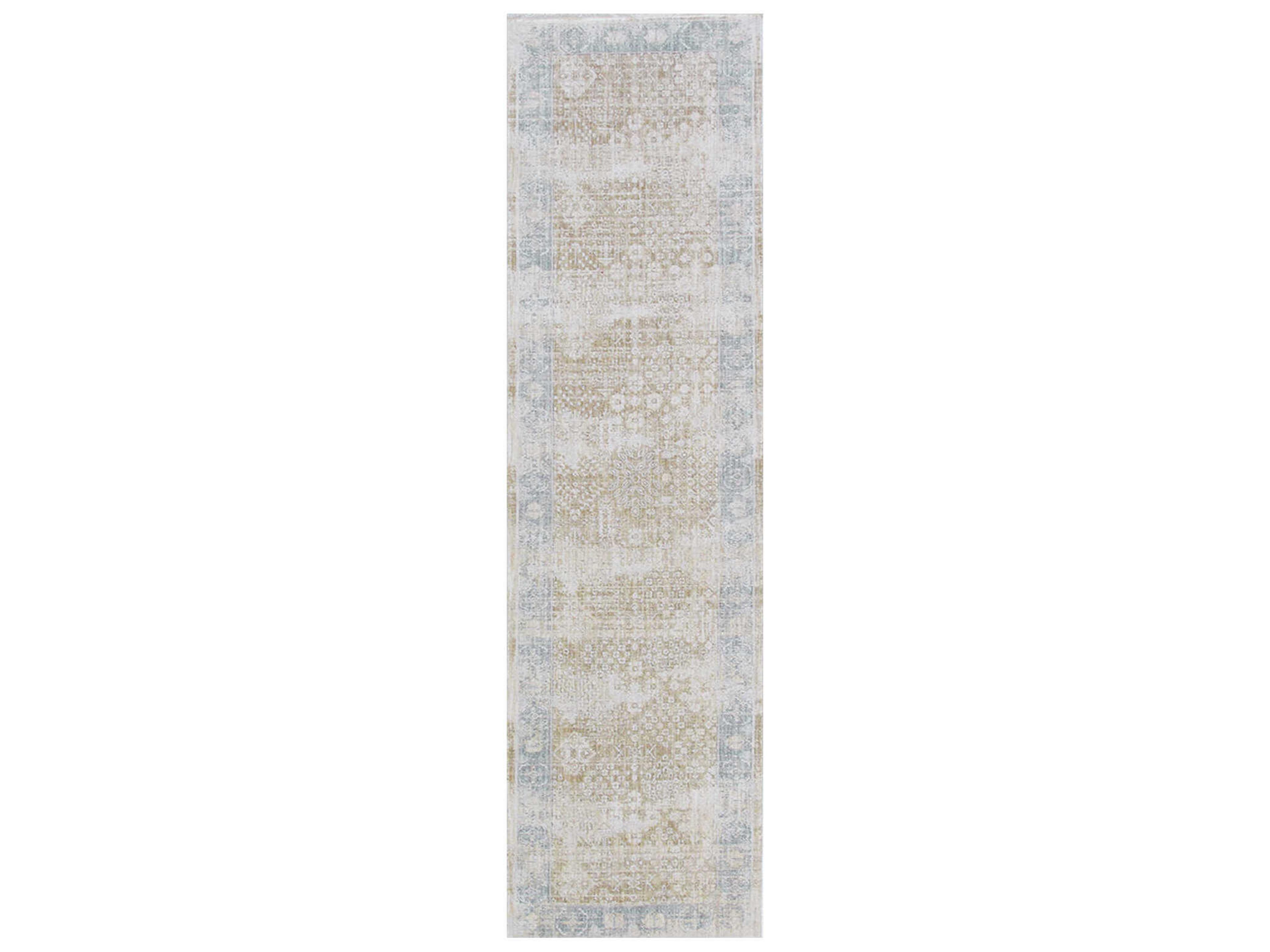 Mona Eterna Bordered Runner Area Rug
