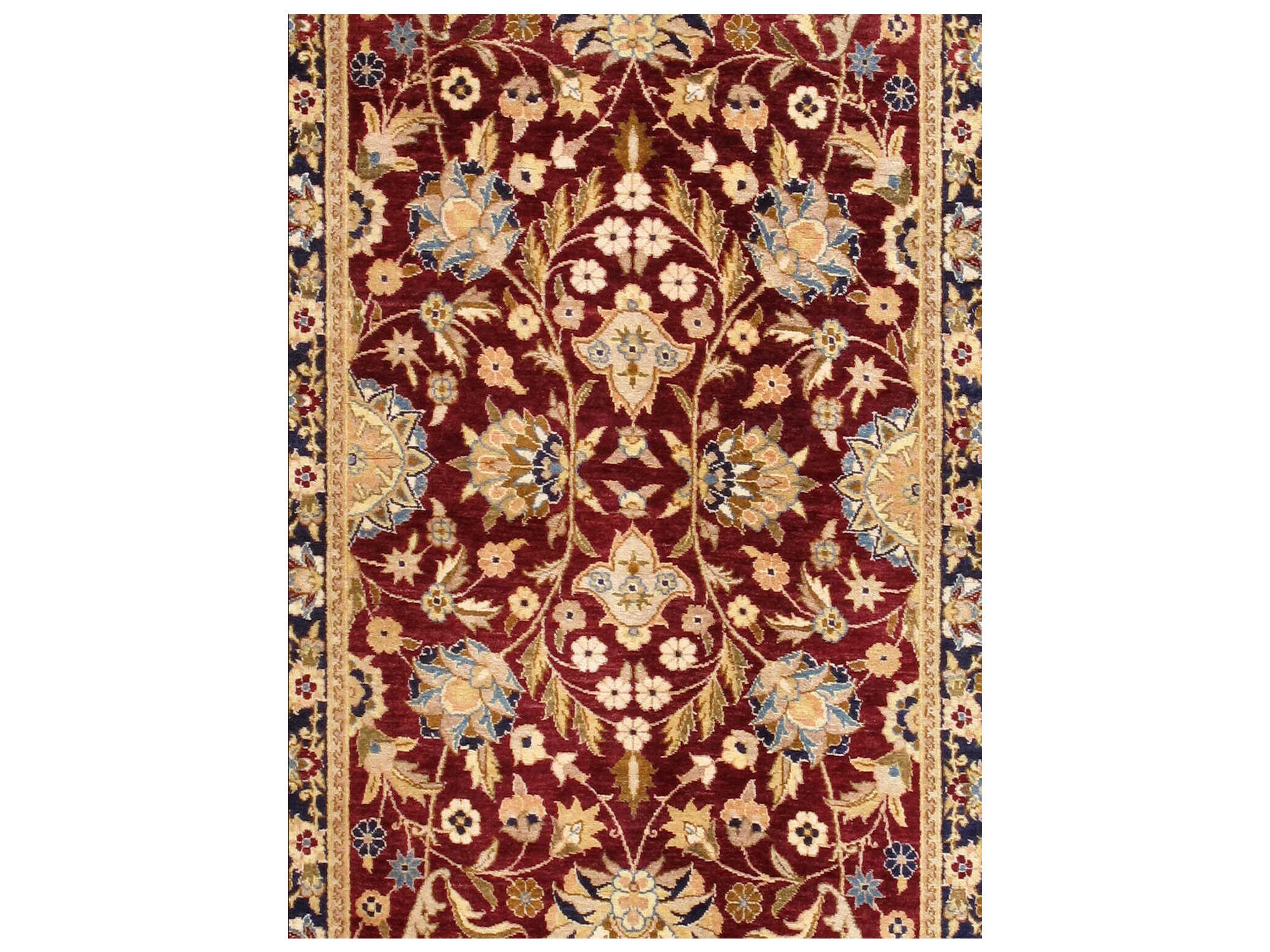 Pasargad Home Baku Bordered Runner Area Rug