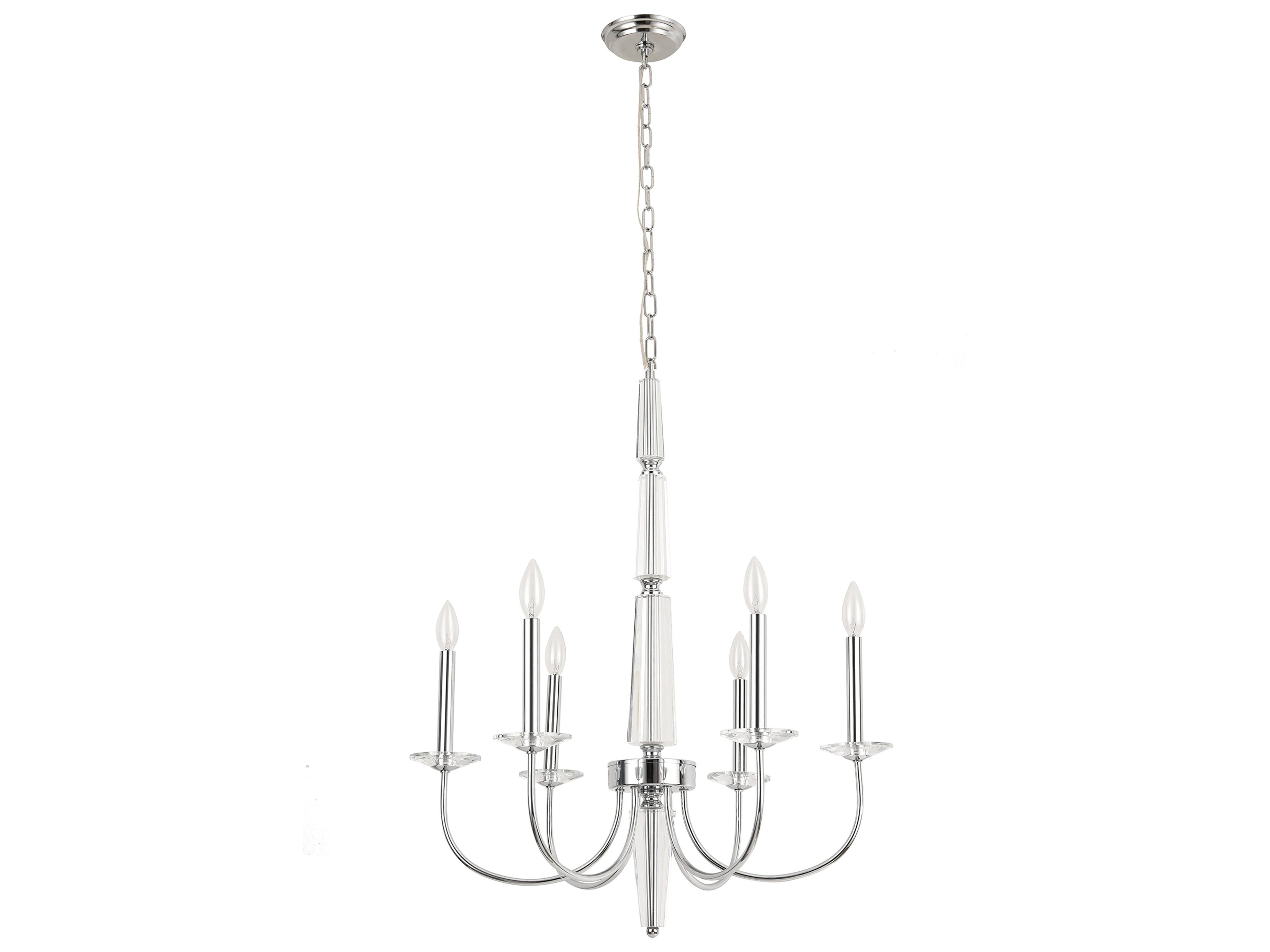 Vicenza Hestia 6-Light Silver Candelabra Chandelier