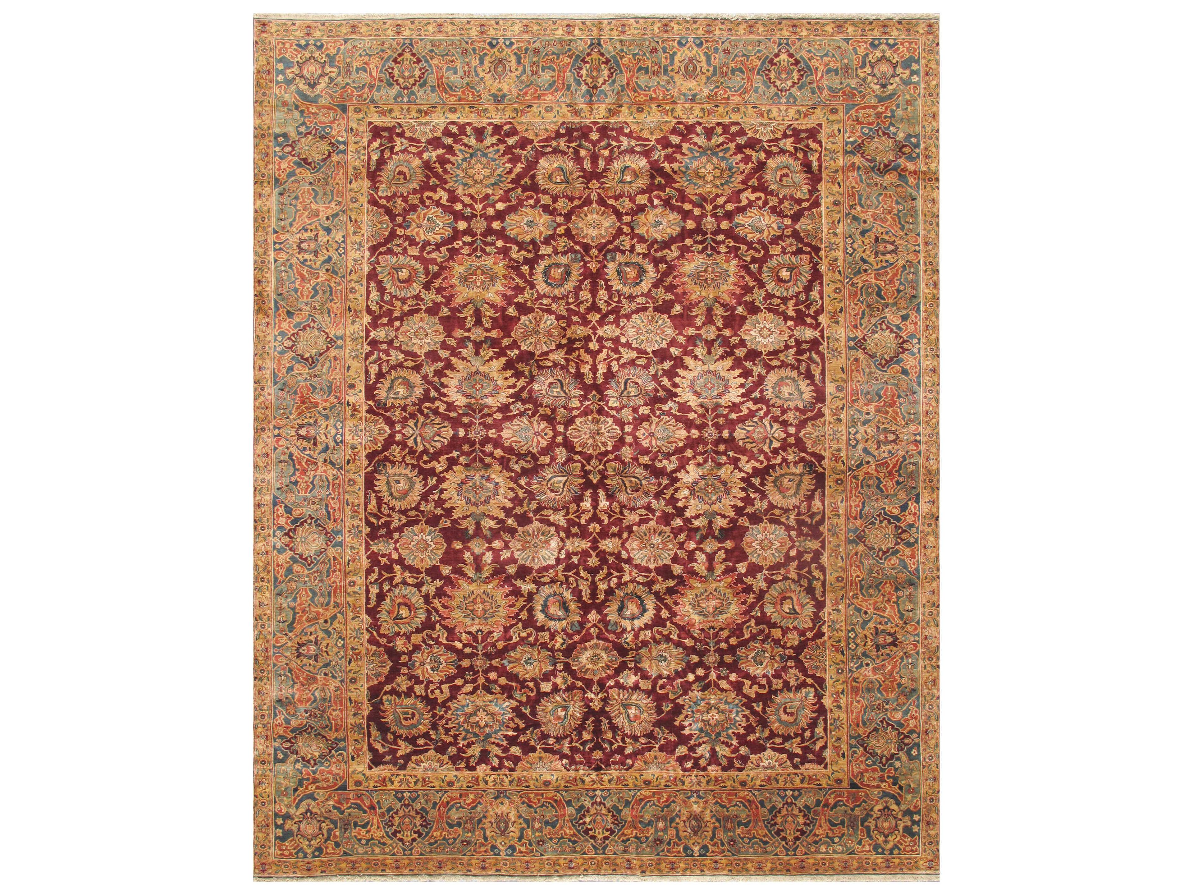 Agra Crown Jewel Bordered Area Rug