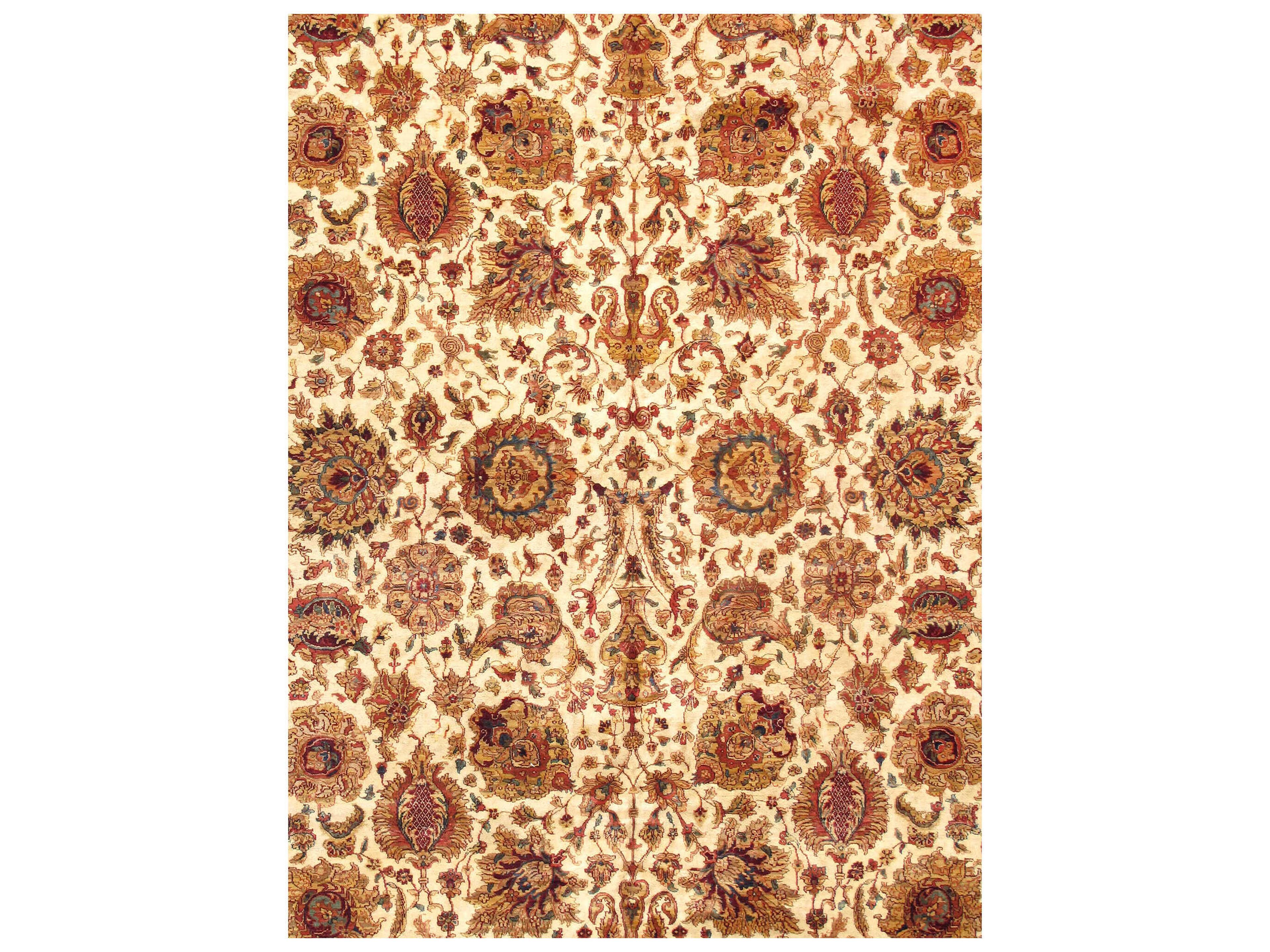 Pasargad Home Agra Crown Jewel Bordered Area Rug