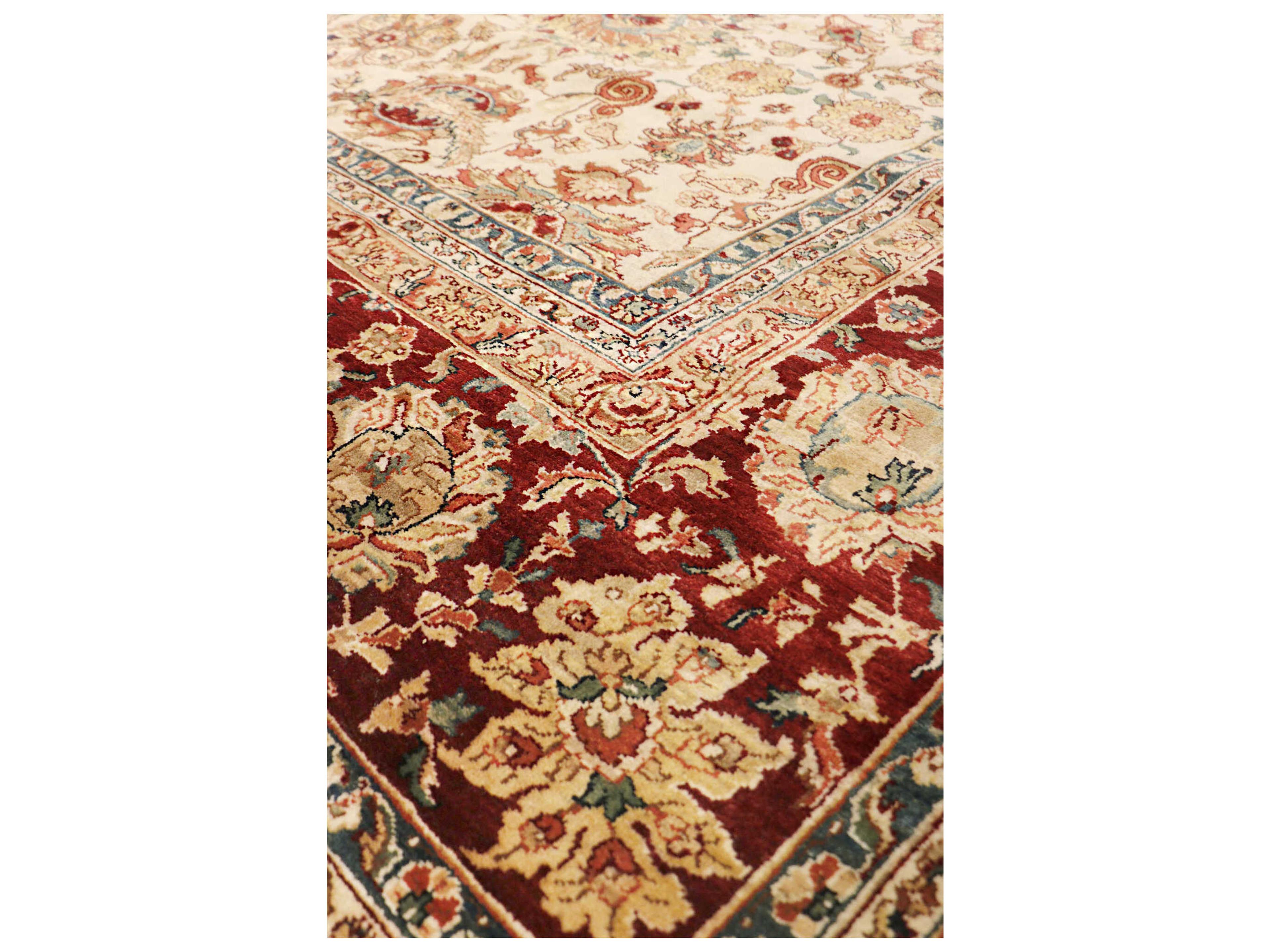 Pasargad Home Agra Crown Jewel Bordered Area Rug