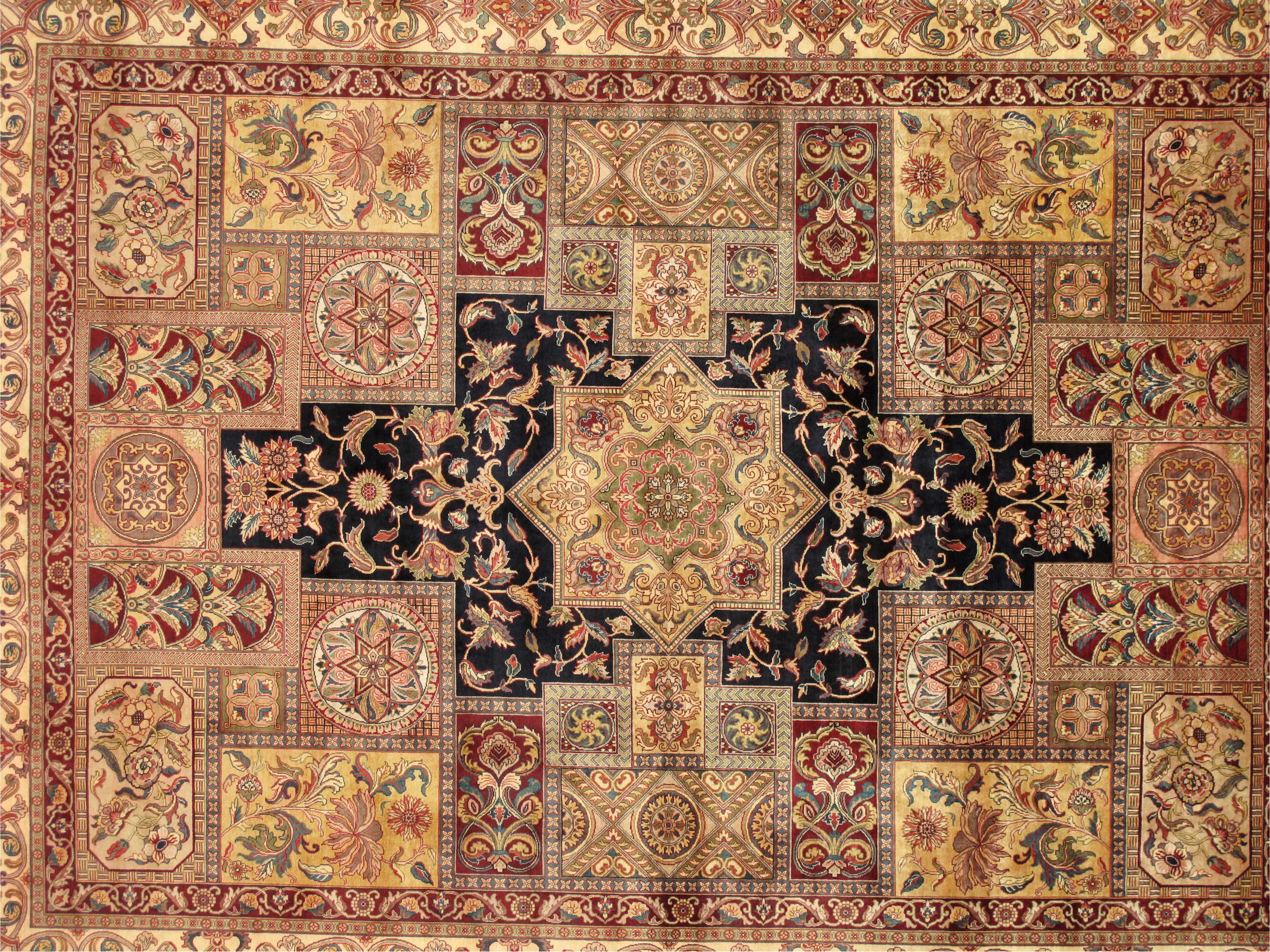 Pasargad Home Agra Bordered Area Rug