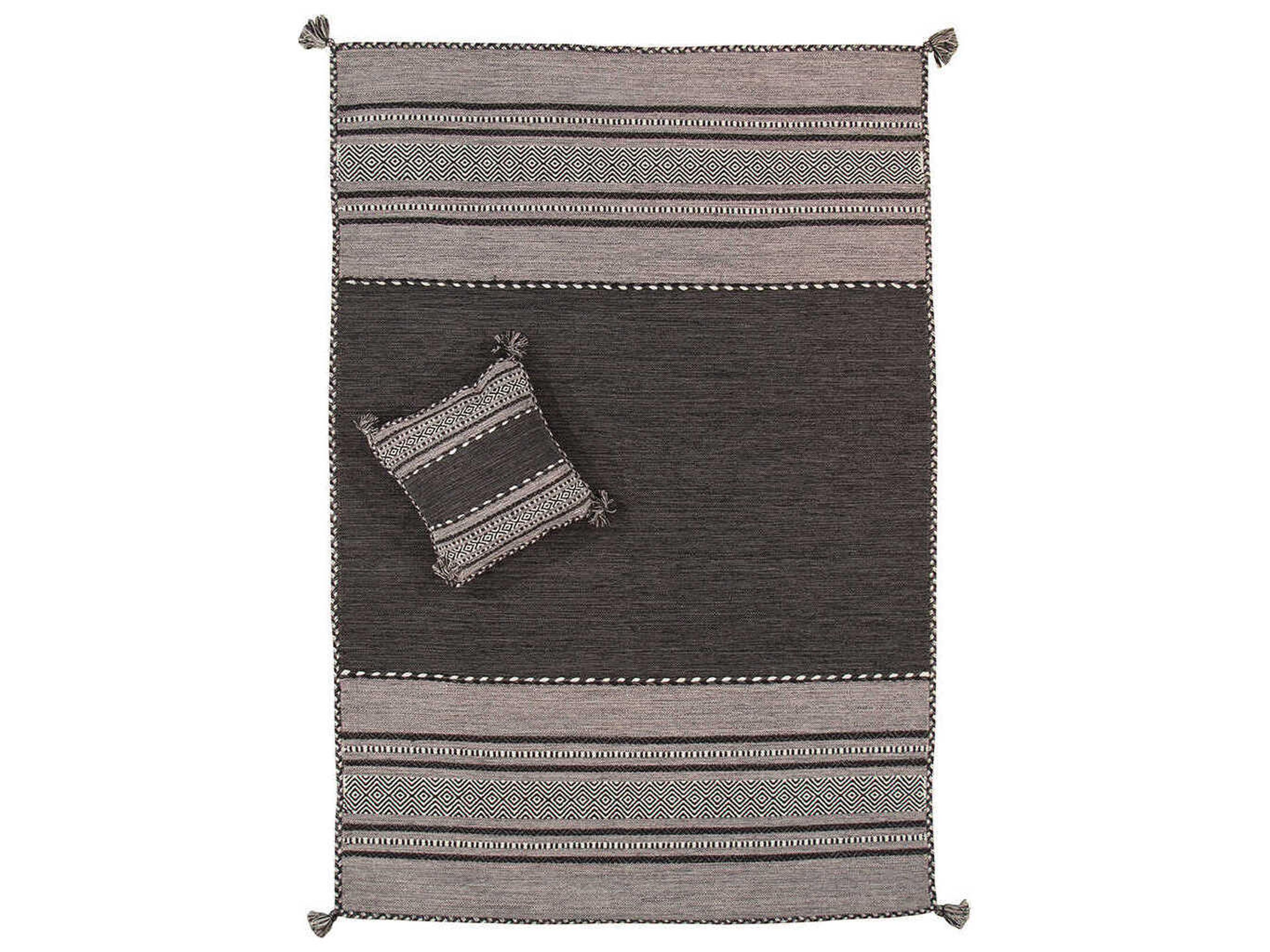 Pasargad Home Kilim Striped Area Rug