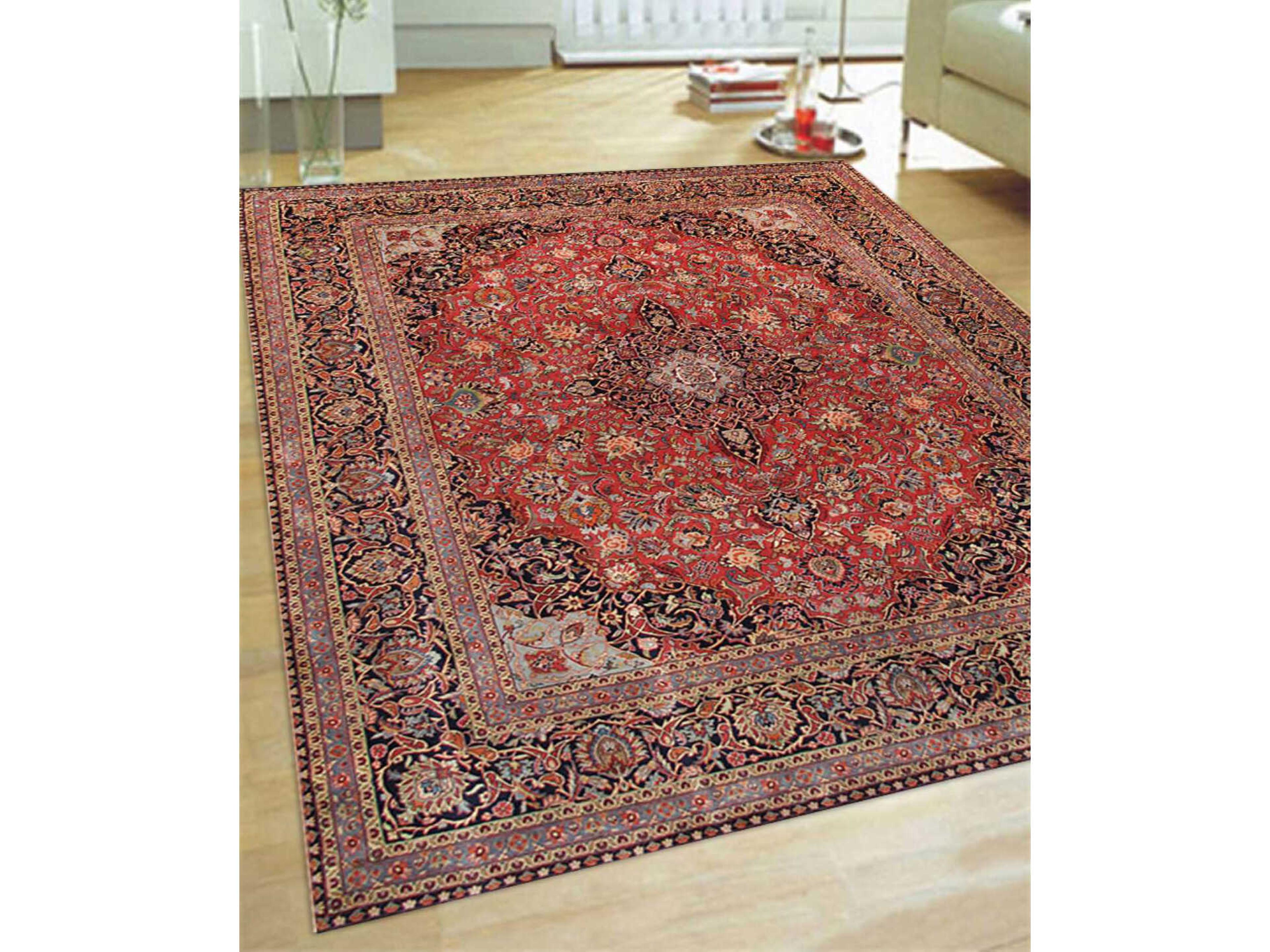 Pasargad Home Azerbaijan Bordered Area Rug