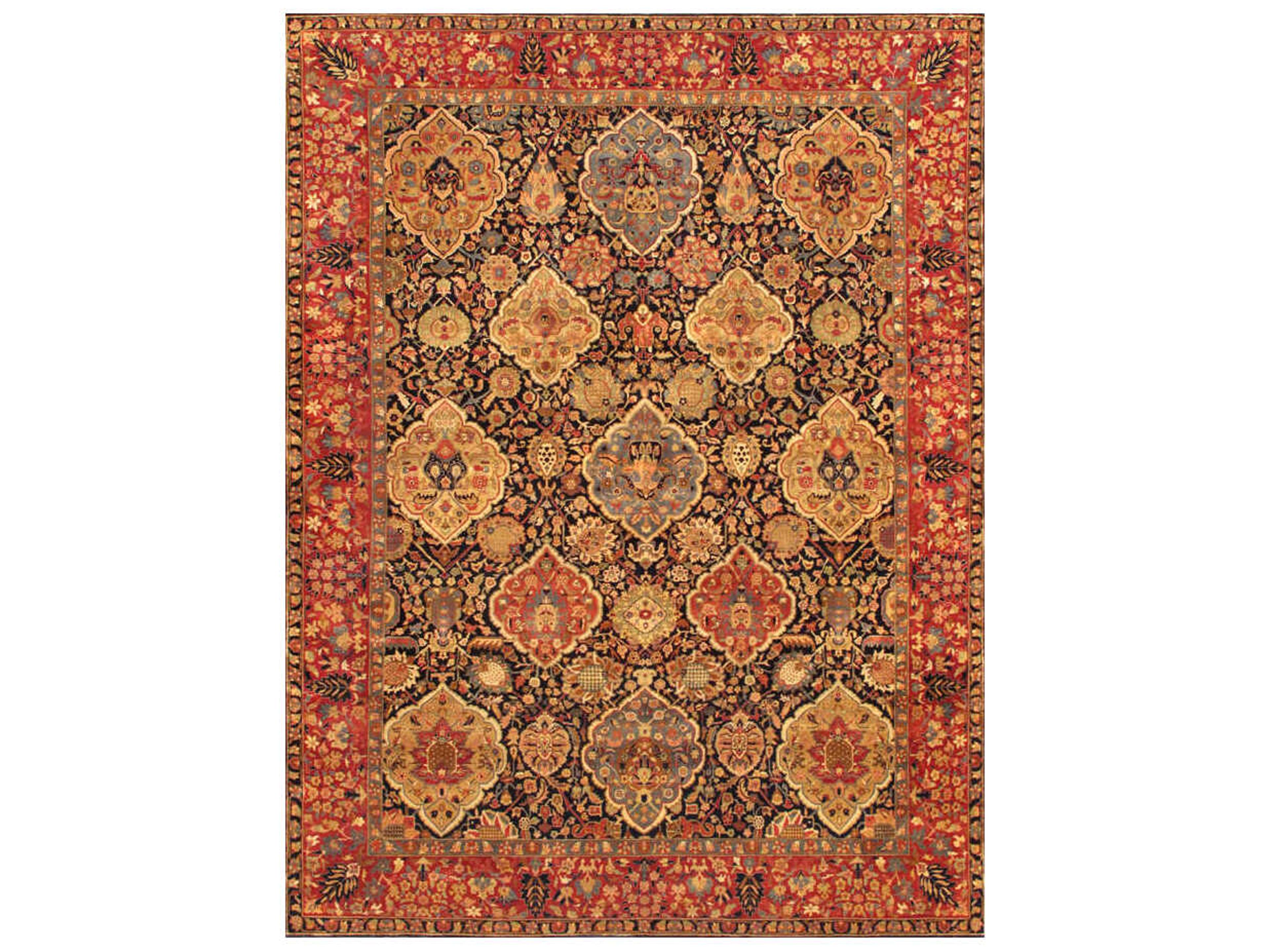 Azerbaijan Bordered Area Rug