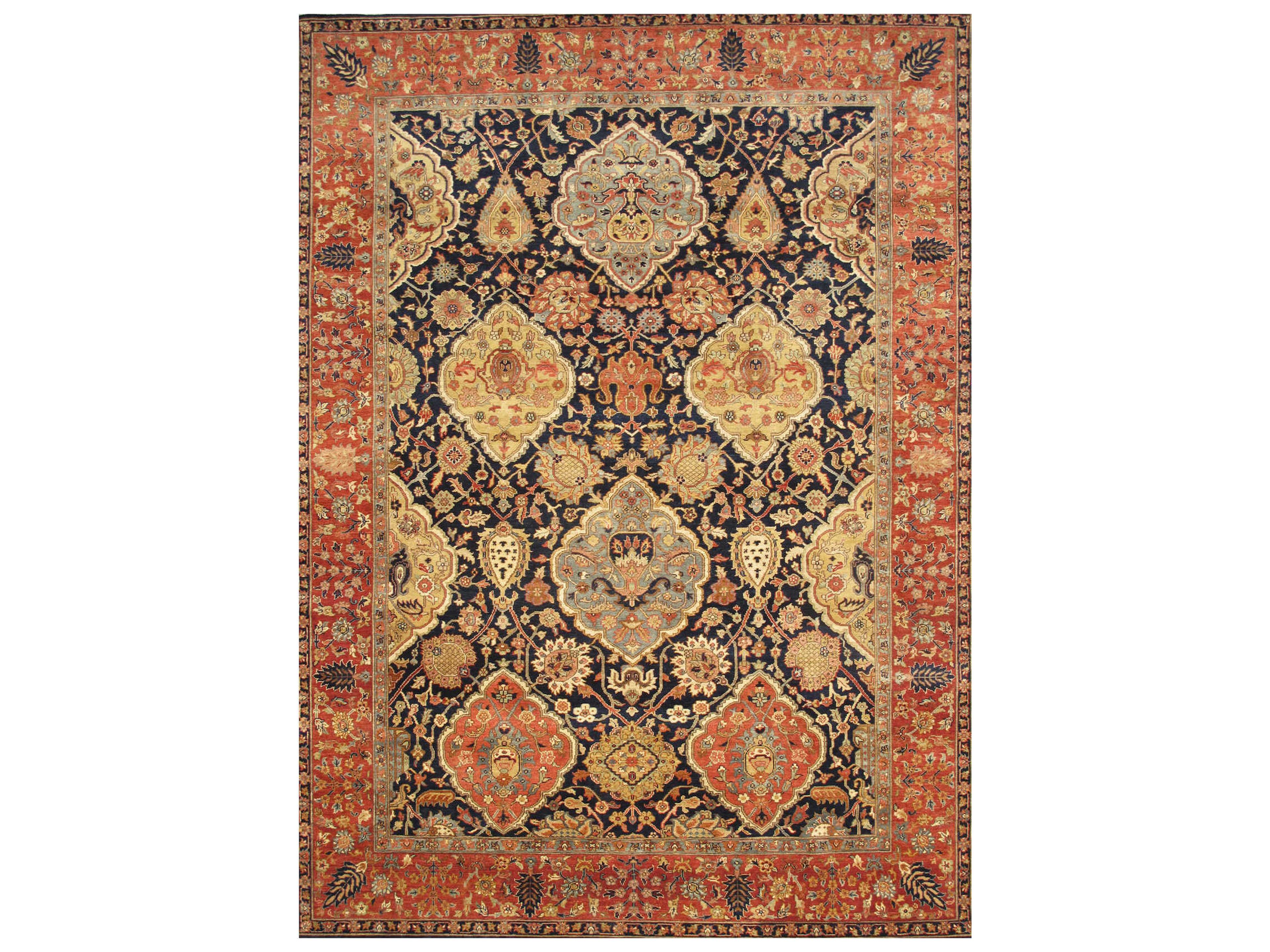 Kerman Bordered Area Rug