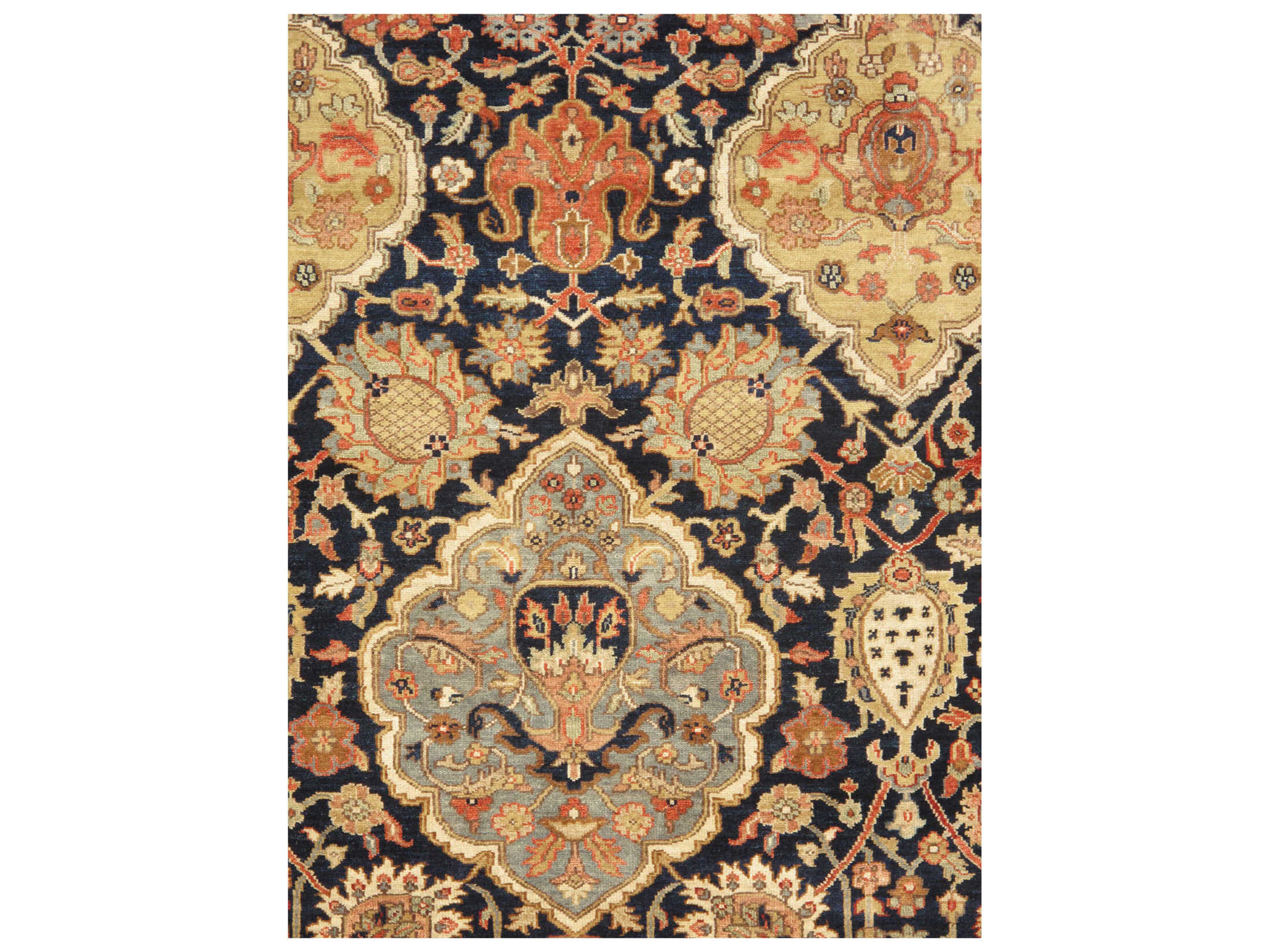 Pasargad Home Kerman Bordered Area Rug