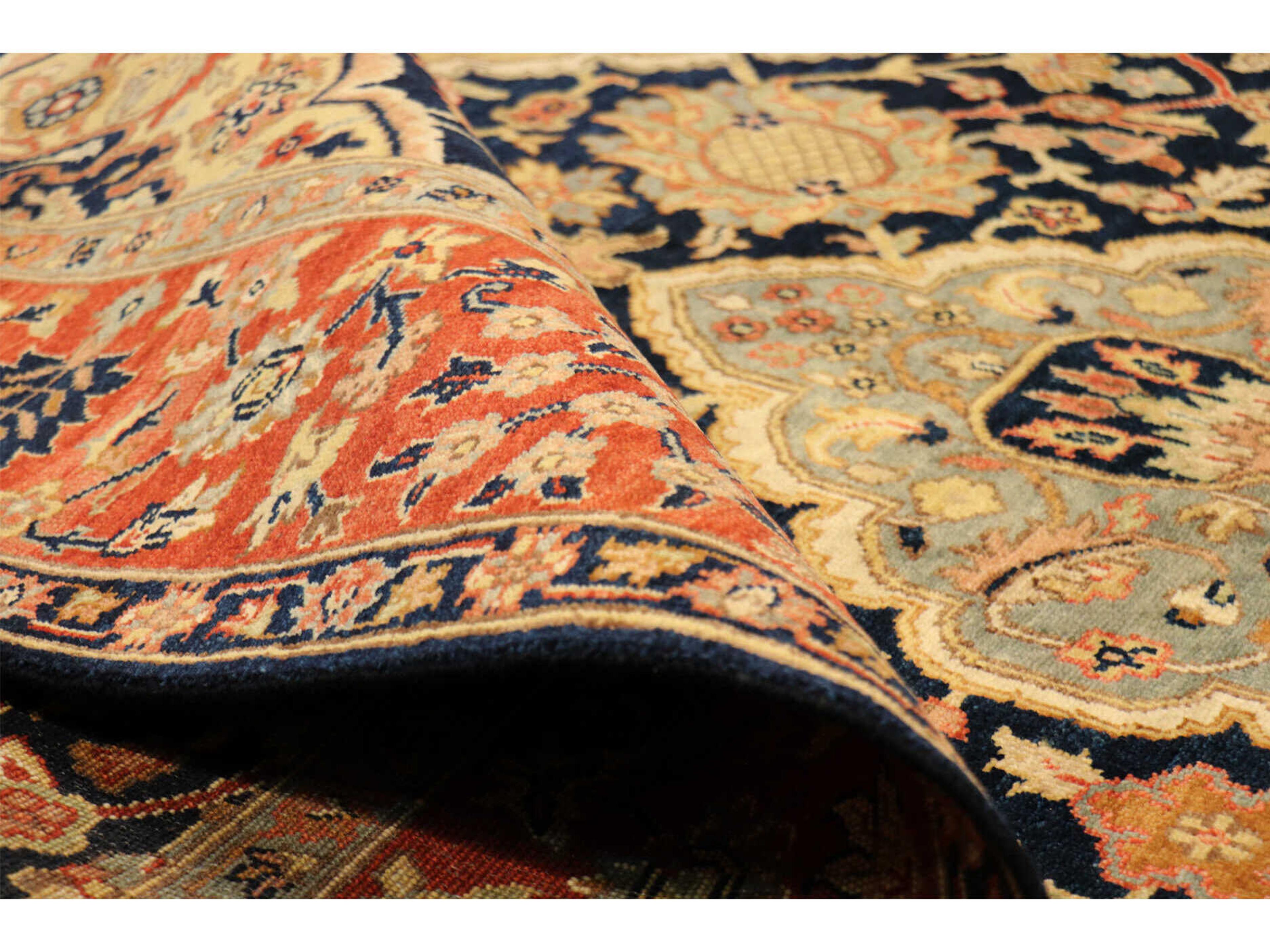 Pasargad Home Kerman Bordered Area Rug