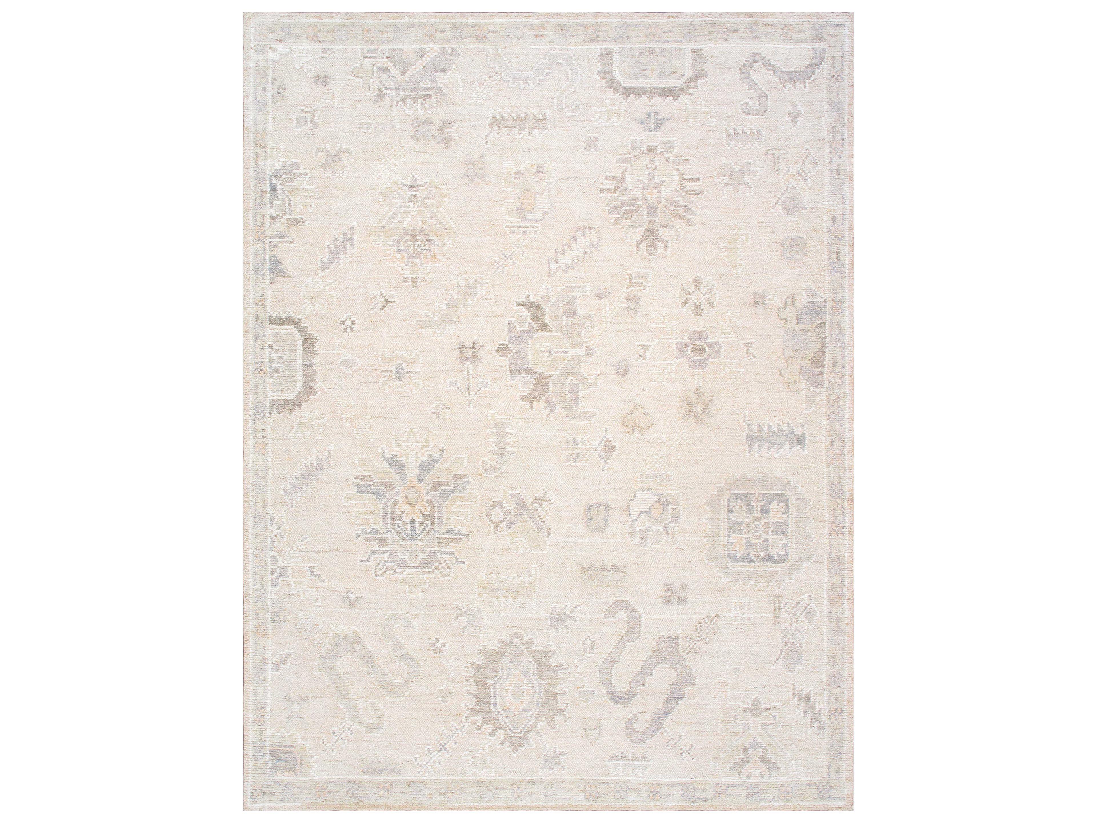 Oushak Floral Area Rug