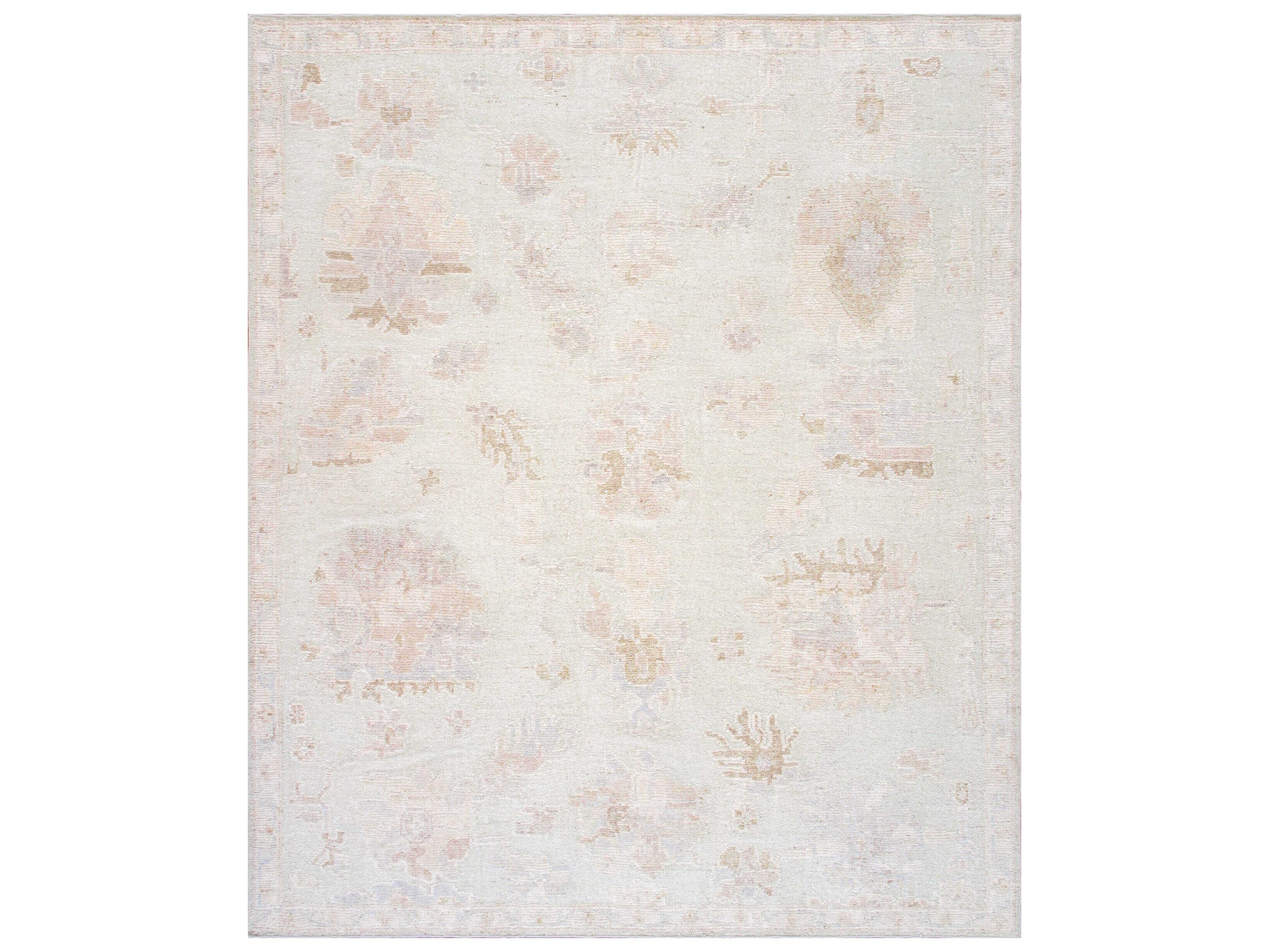 Oushak Floral Area Rug
