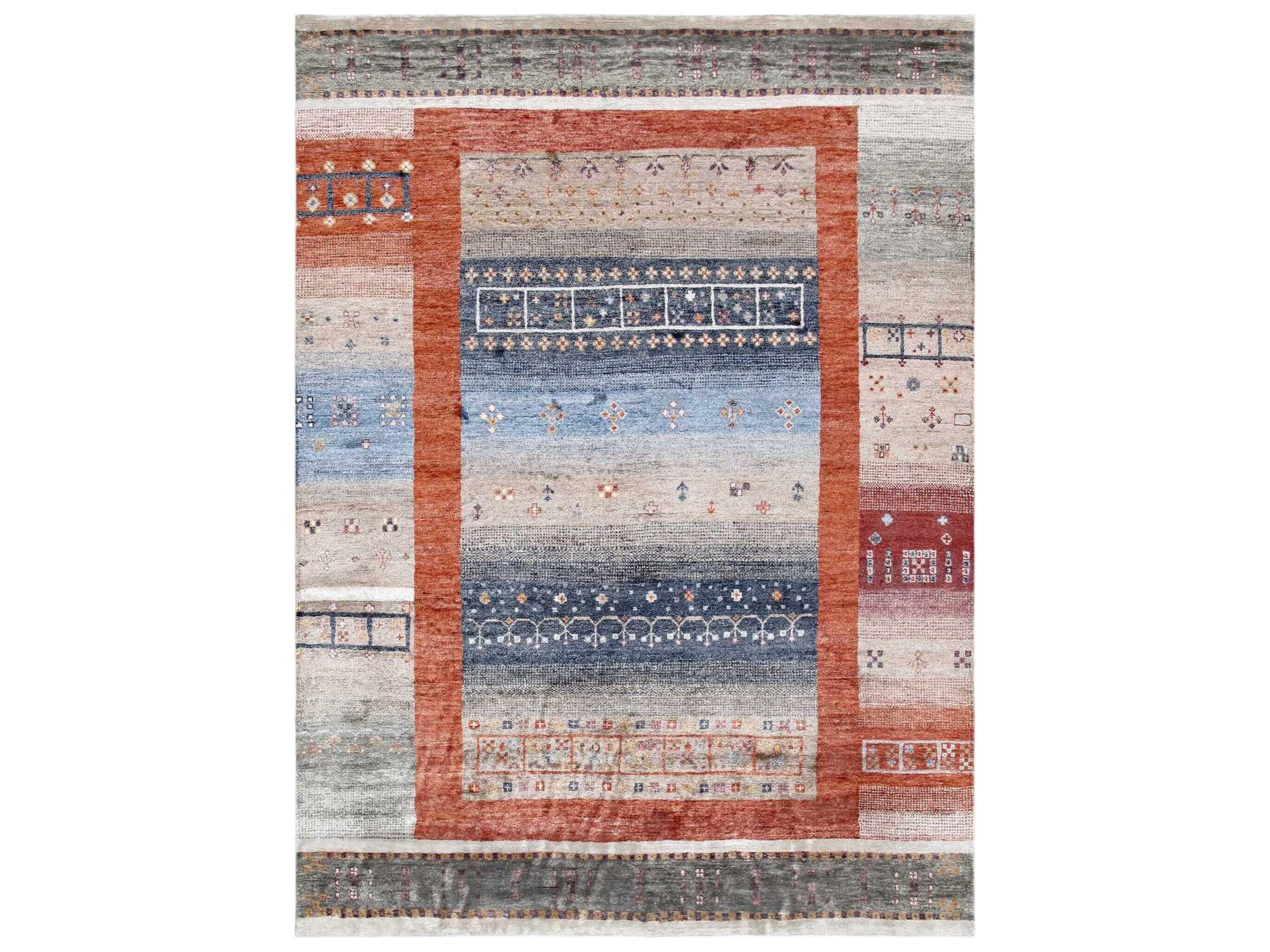 Tribal Bordered Area Rug