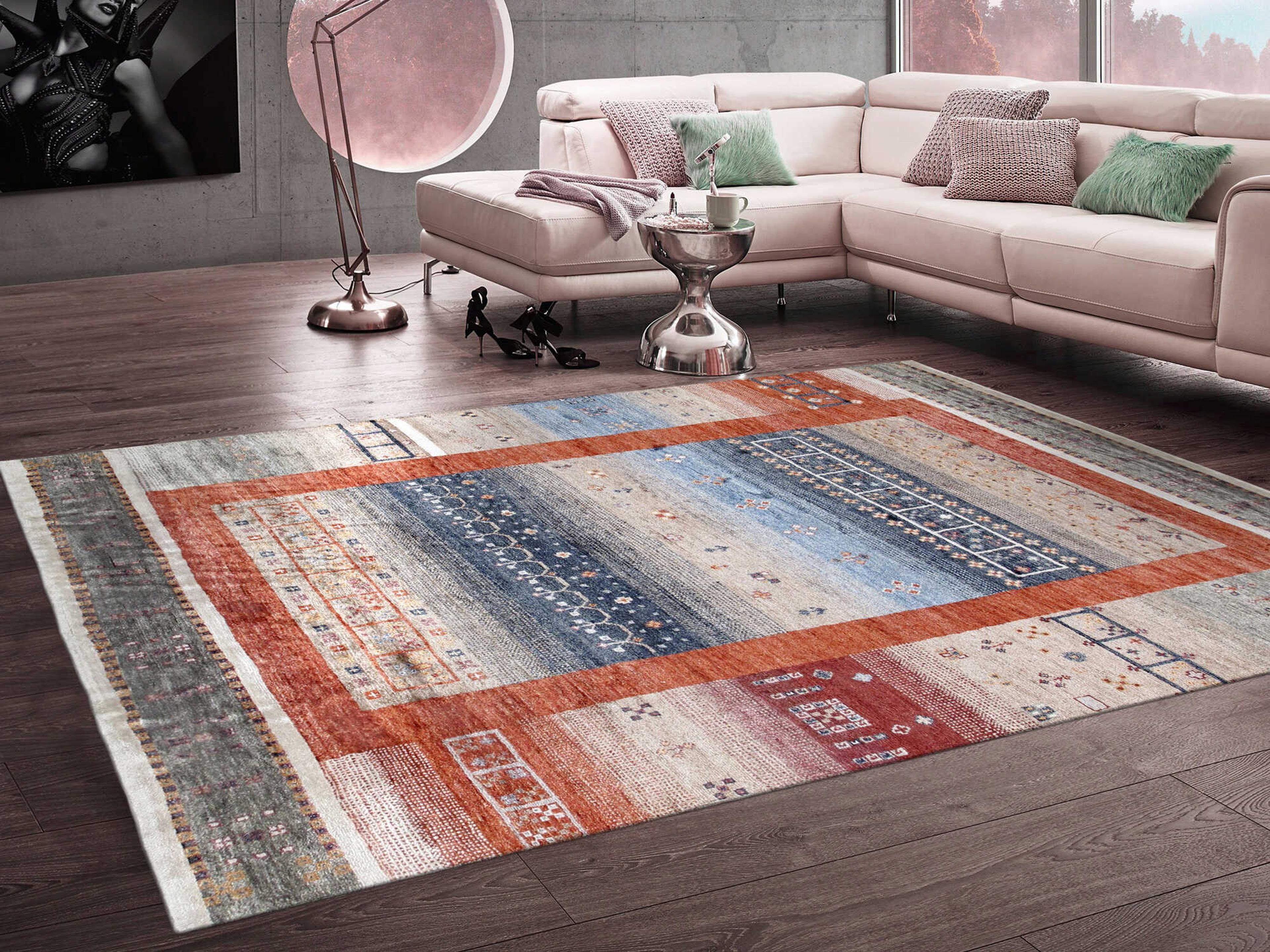 Pasargad Home Tribal Bordered Area Rug