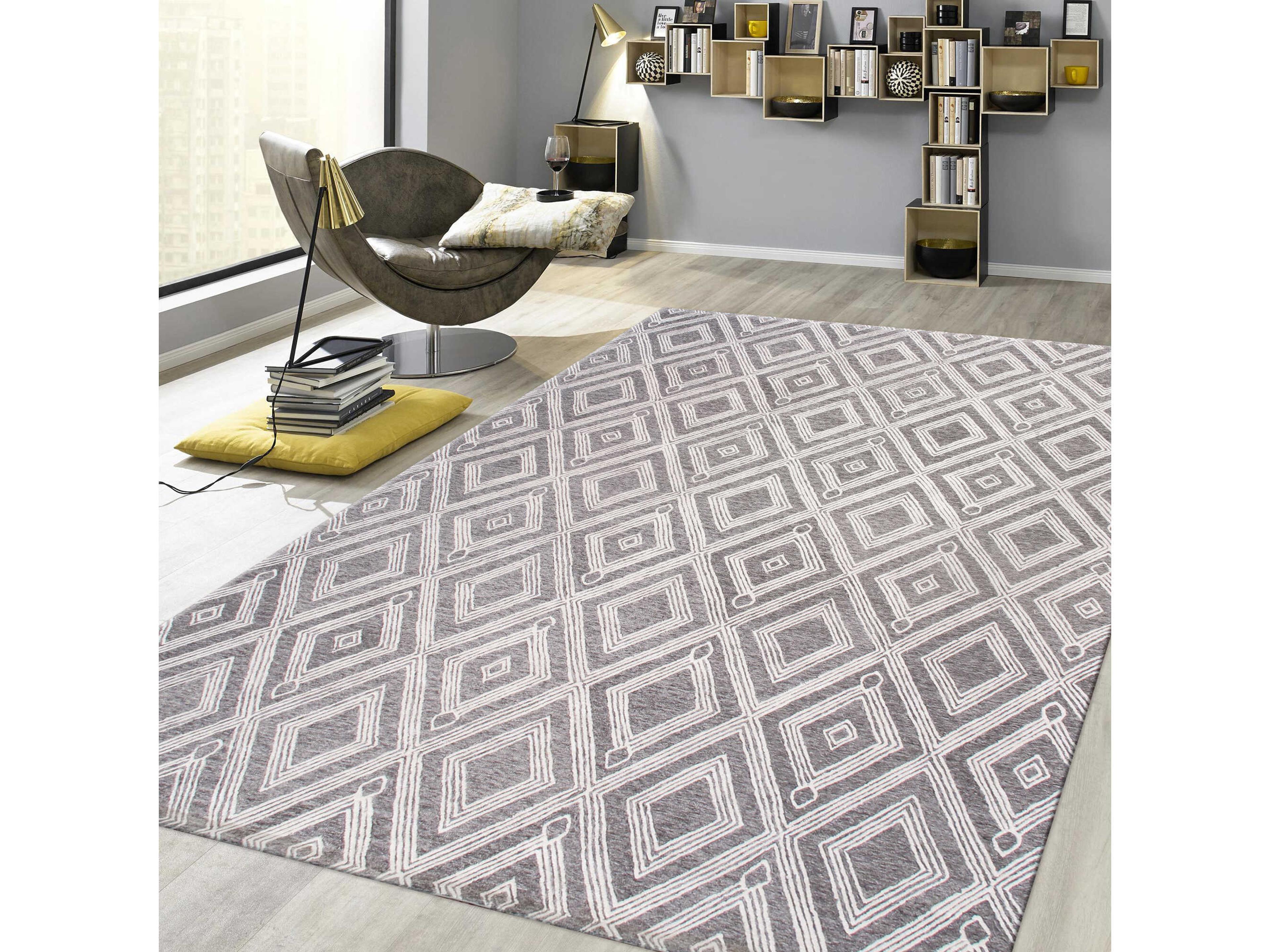 Pasargad Home Modern Geometric Area Rug