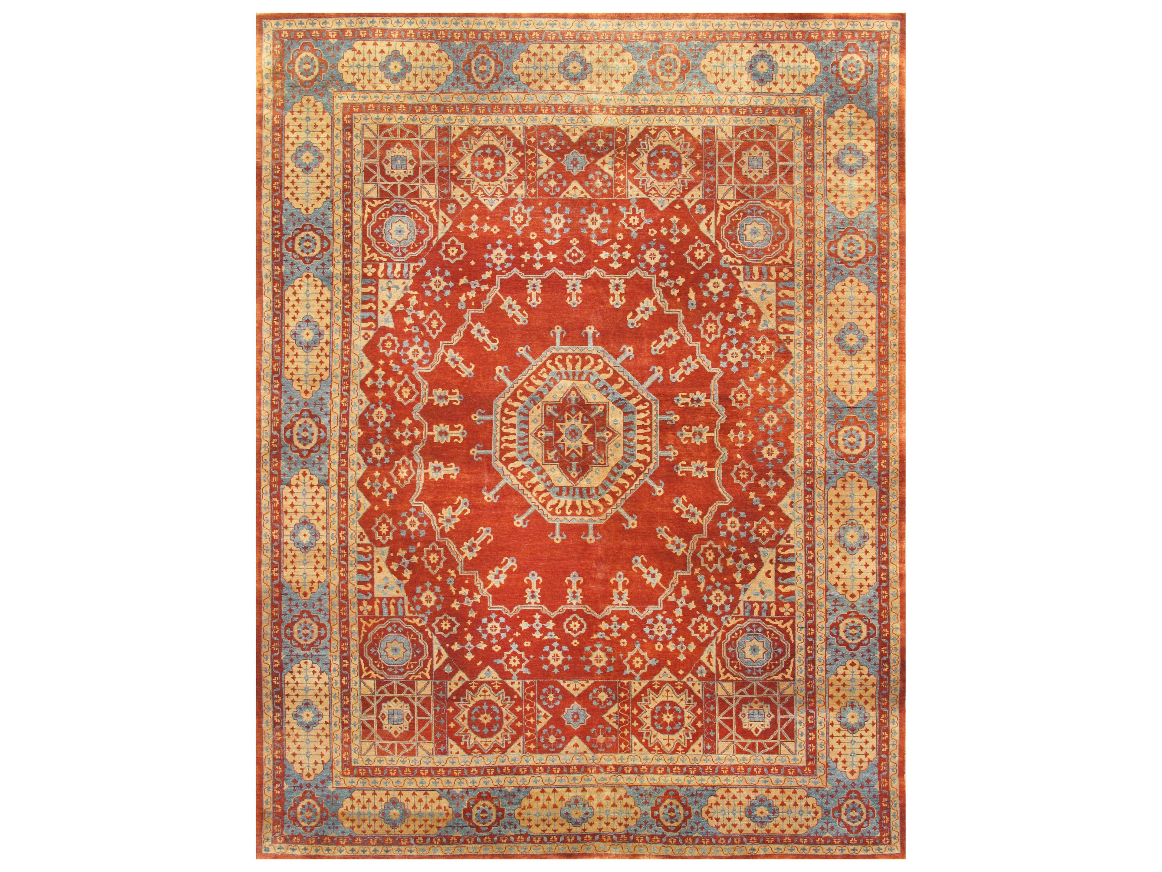 Mamluk Bordered Area Rug