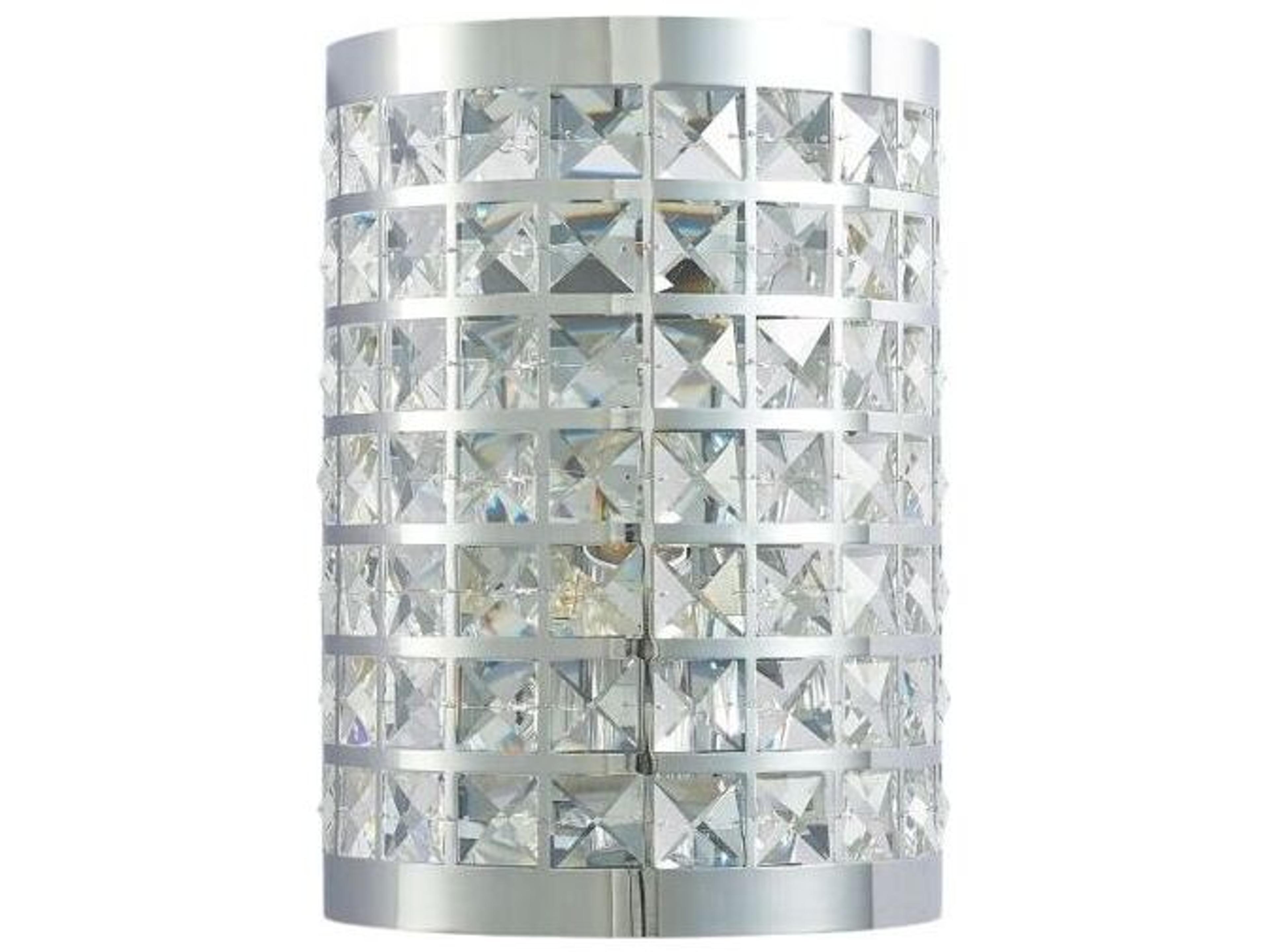 Bliss Rene 1-Light Silver Wall Sconce