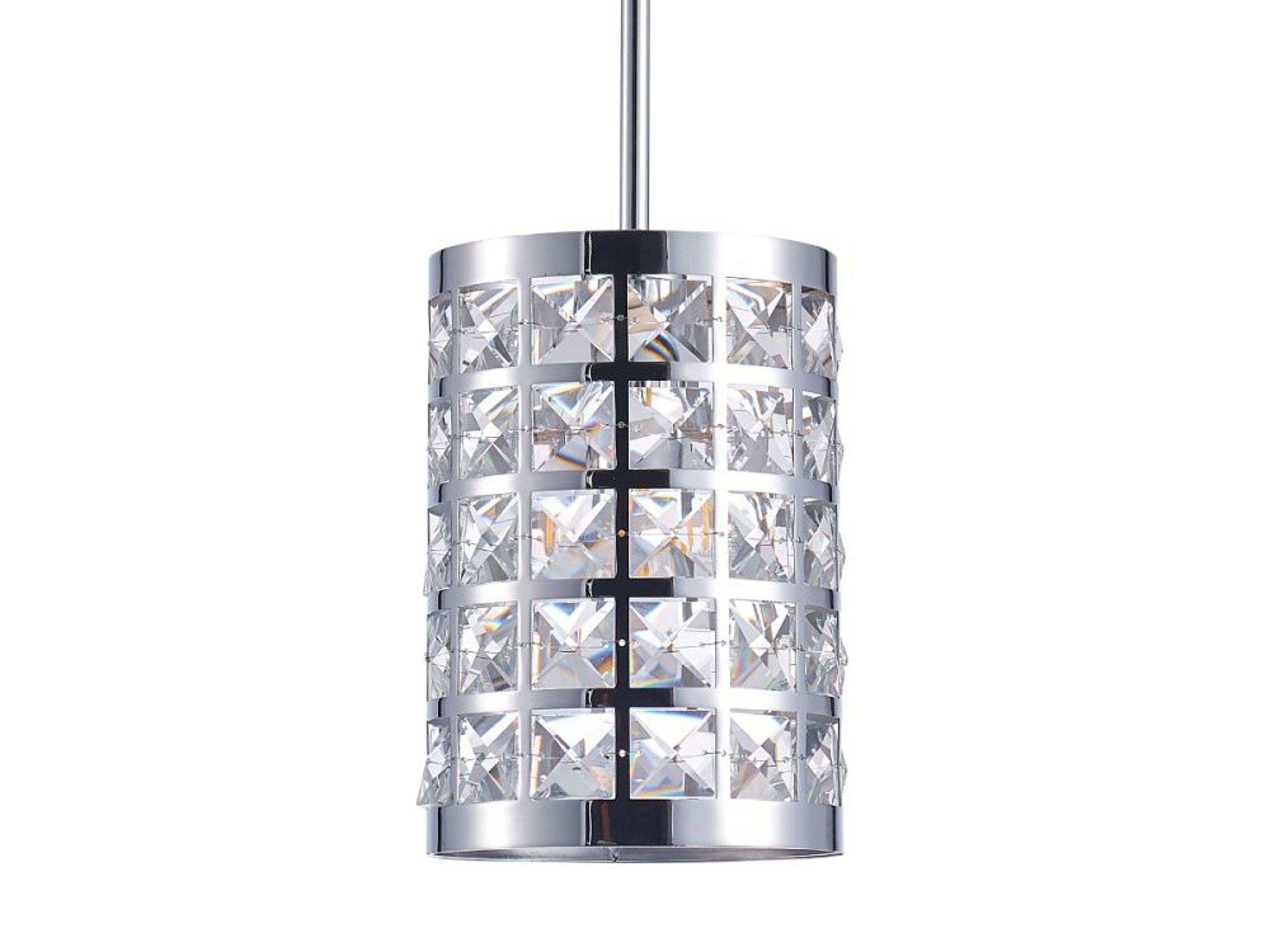 Bliss Hermoza 1-Light Chrome Silver Mini Pendant
