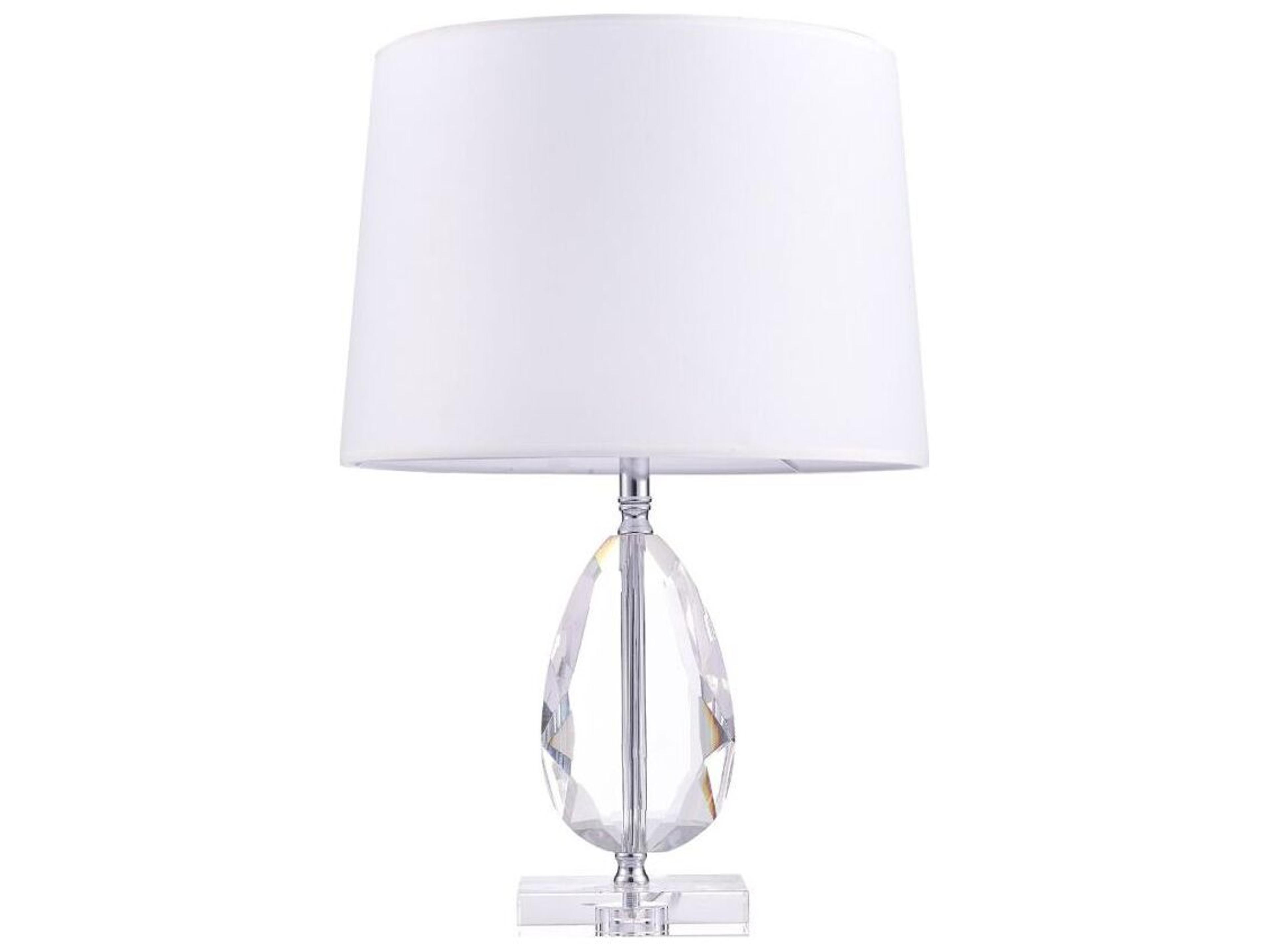 Regal Trento Translucent Silver Clear Table Lamp