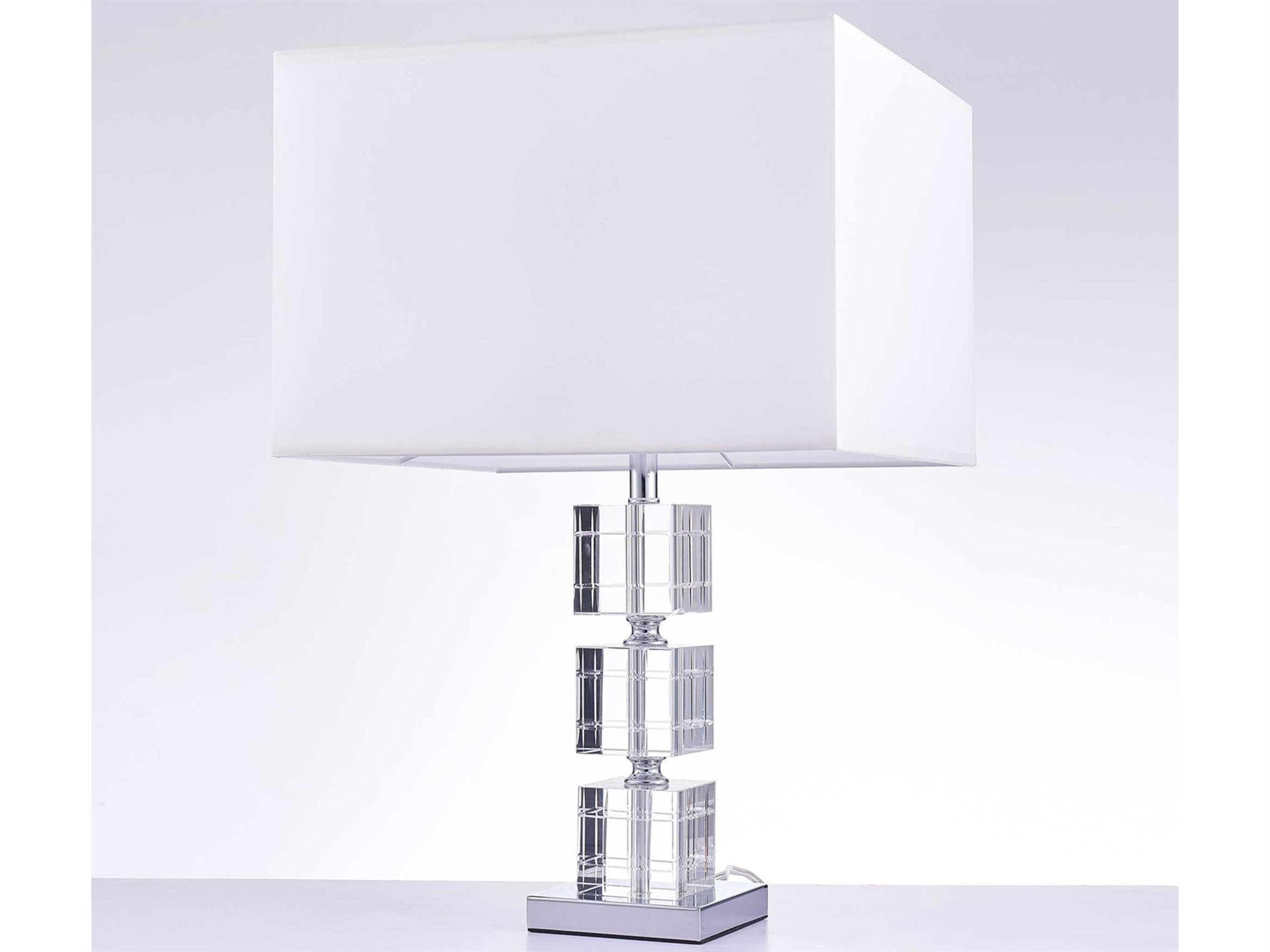 Regal Fredo White Clear Table Lamp