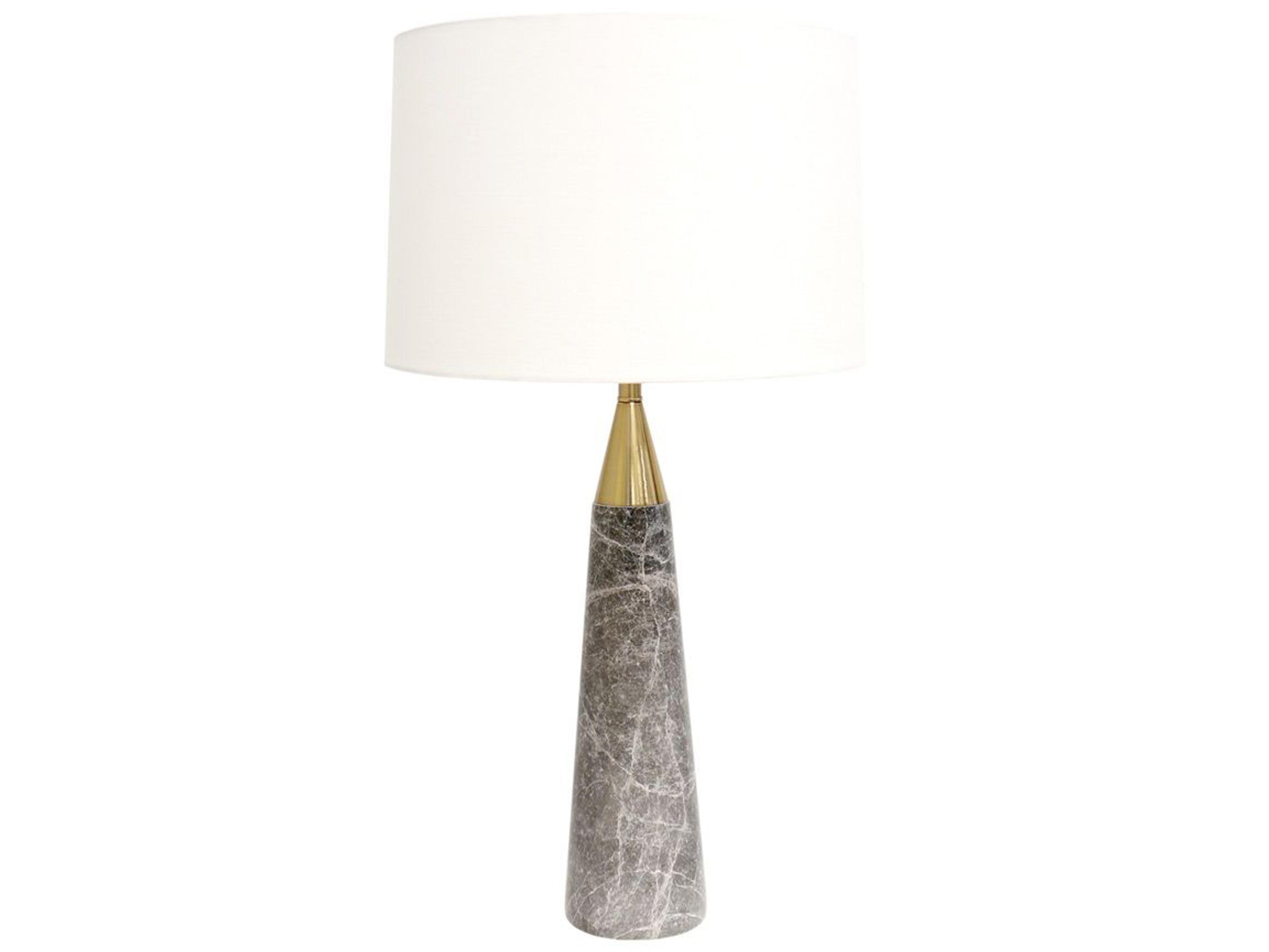 Regal Radiance Gold Grey Buffet Lamp
