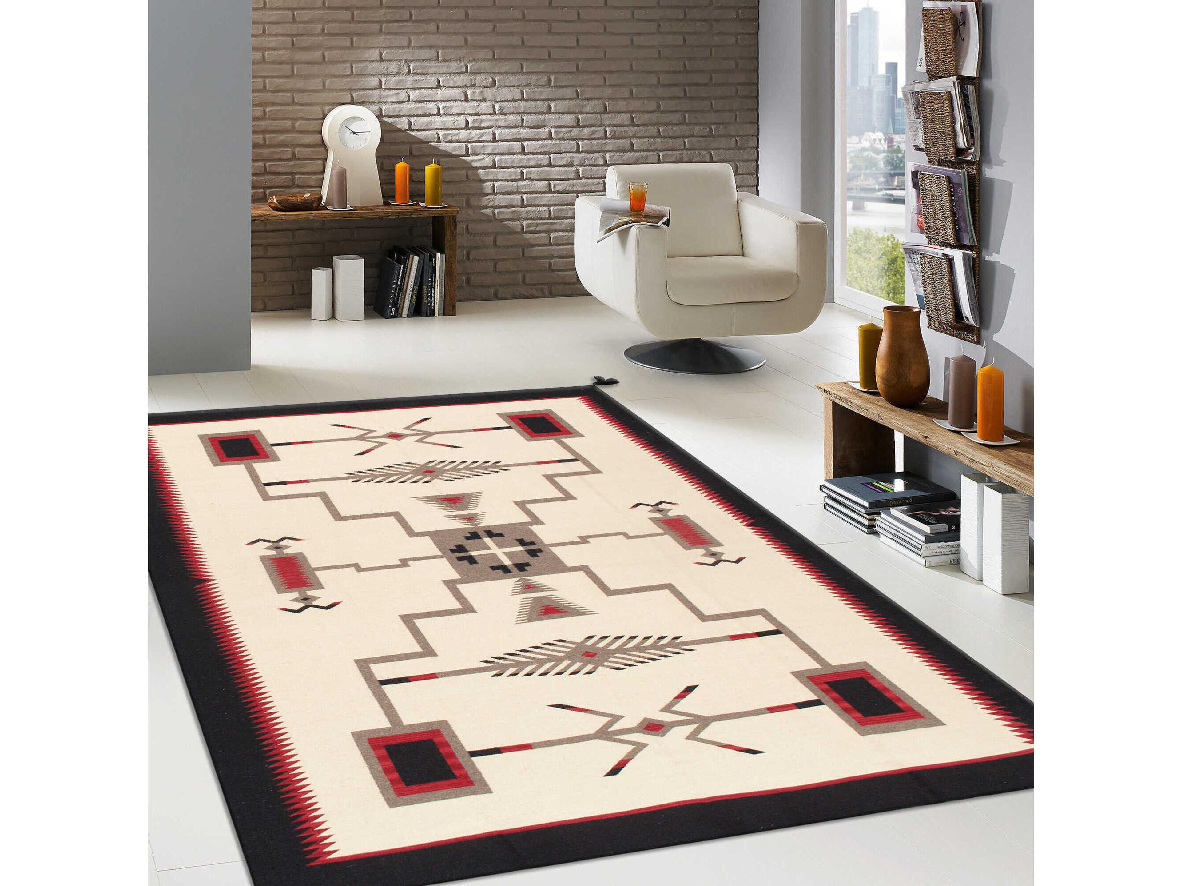 Pasargad Home Tuscany Flatweave Southwestern Area Rug