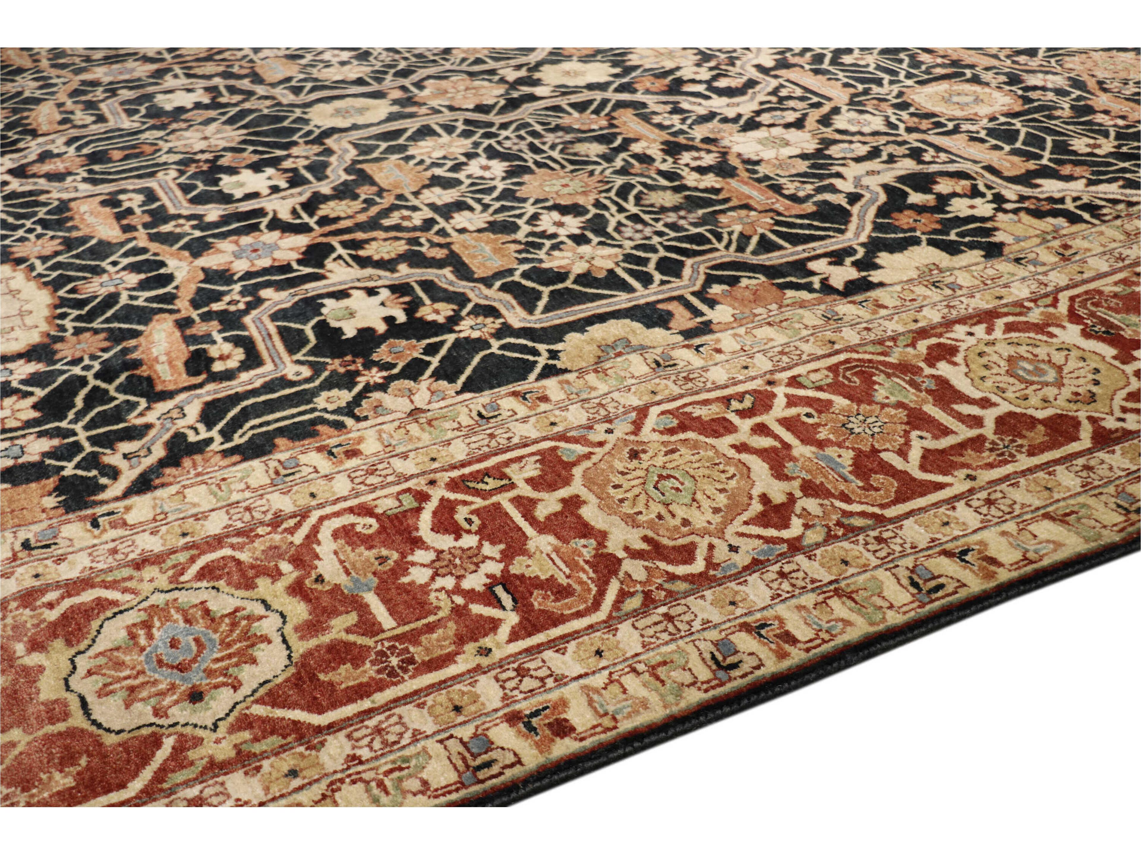 Pasargad Home Denver Bordered Area Rug