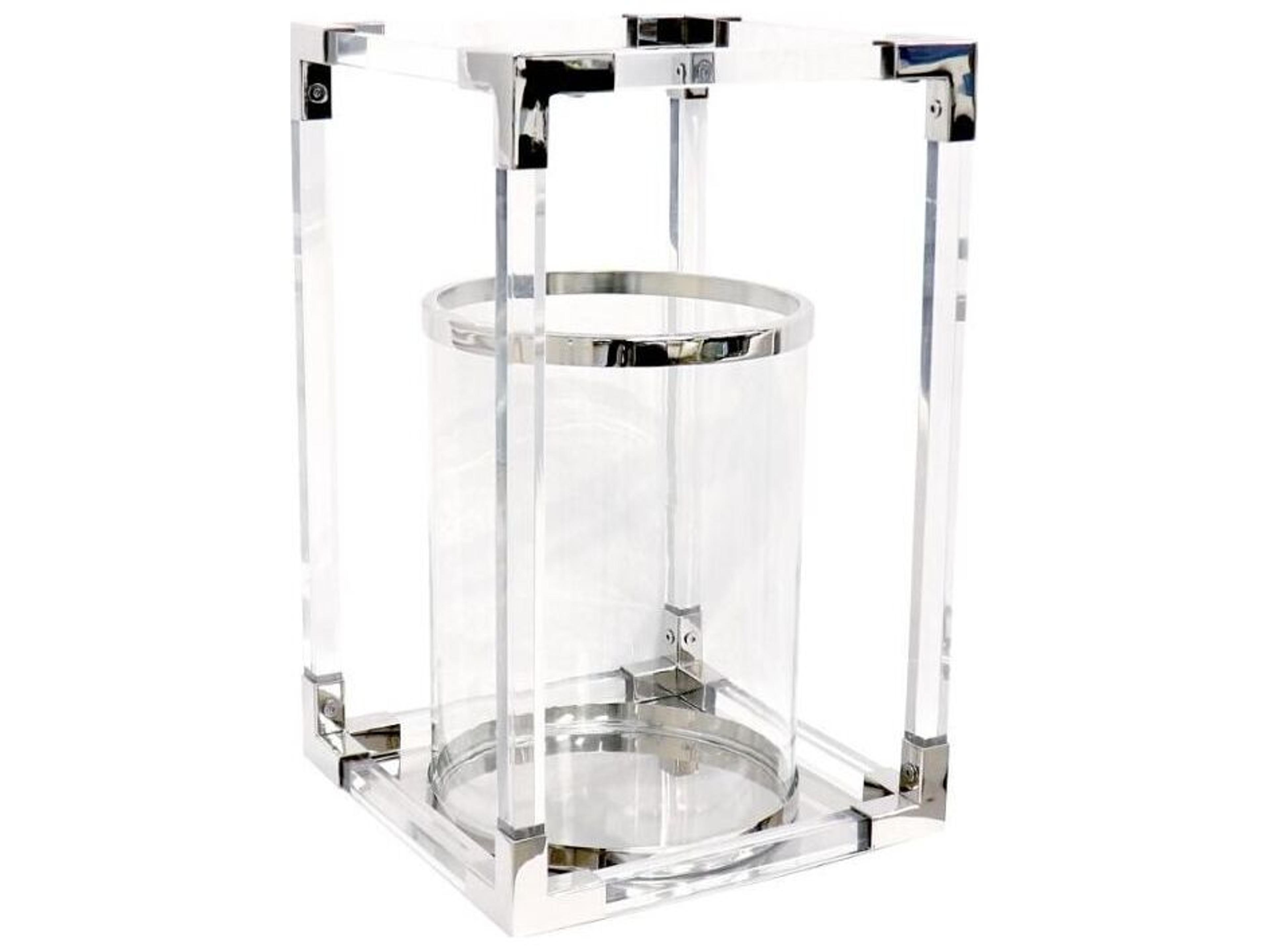 Beacon Soren Silver Clear Candle Holder