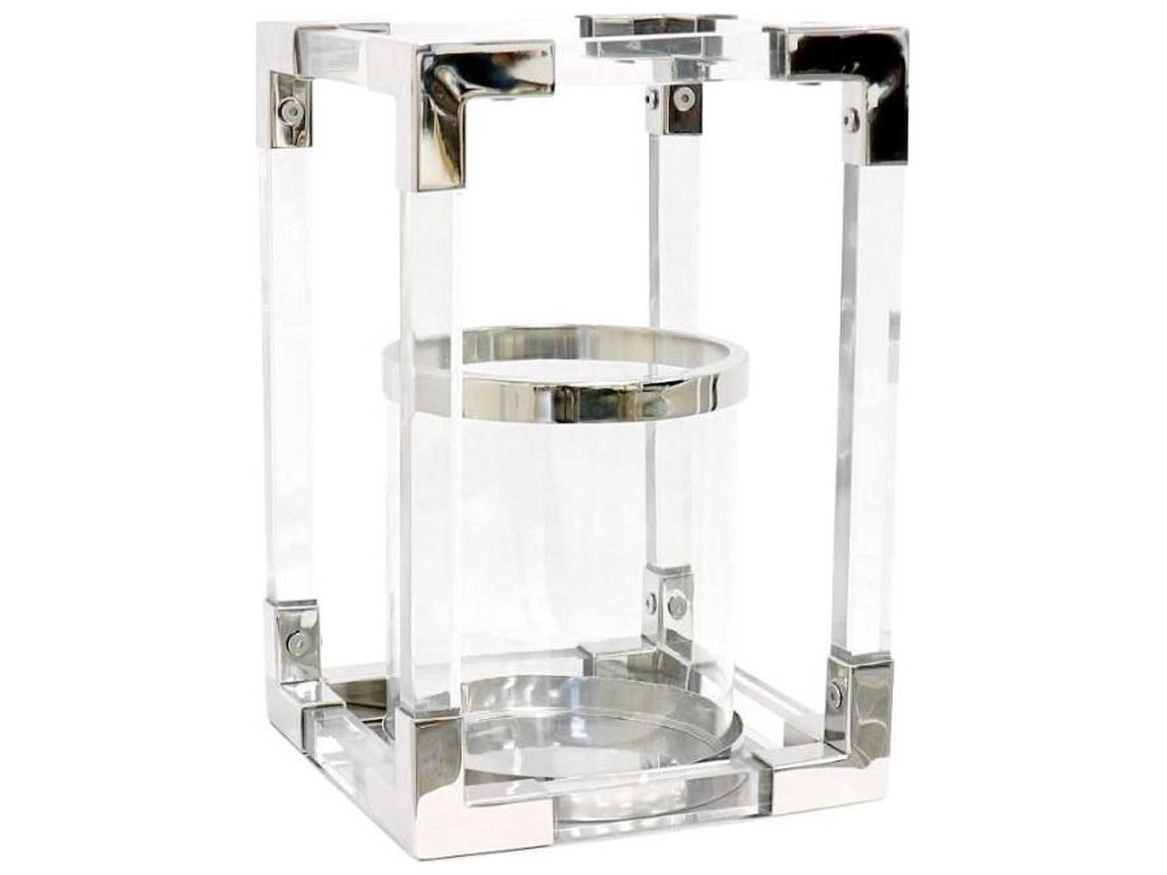 Beacon Soren Silver Clear Candle Holder