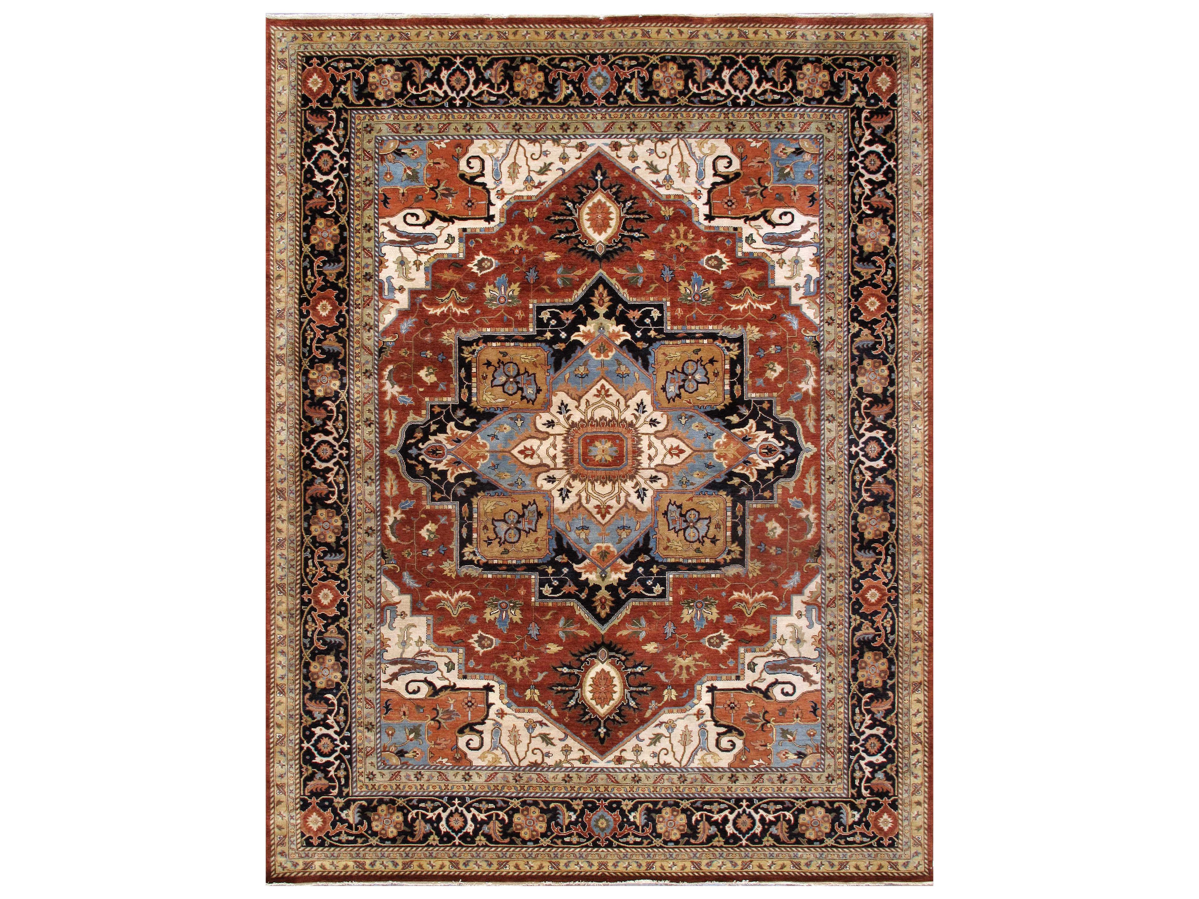 Serapi Bordered Area Rug