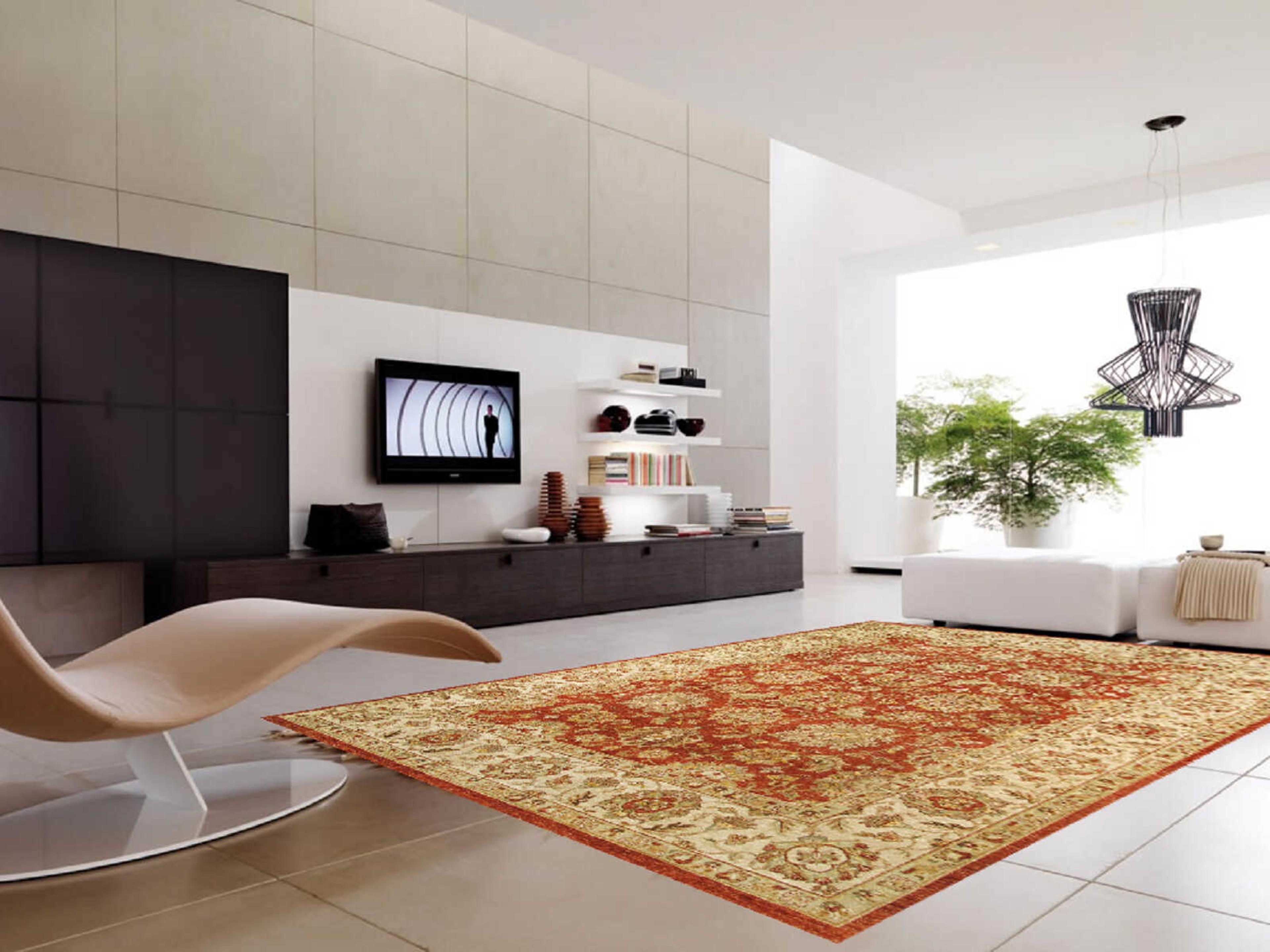 Pasargad Home Agra Bordered Area Rug