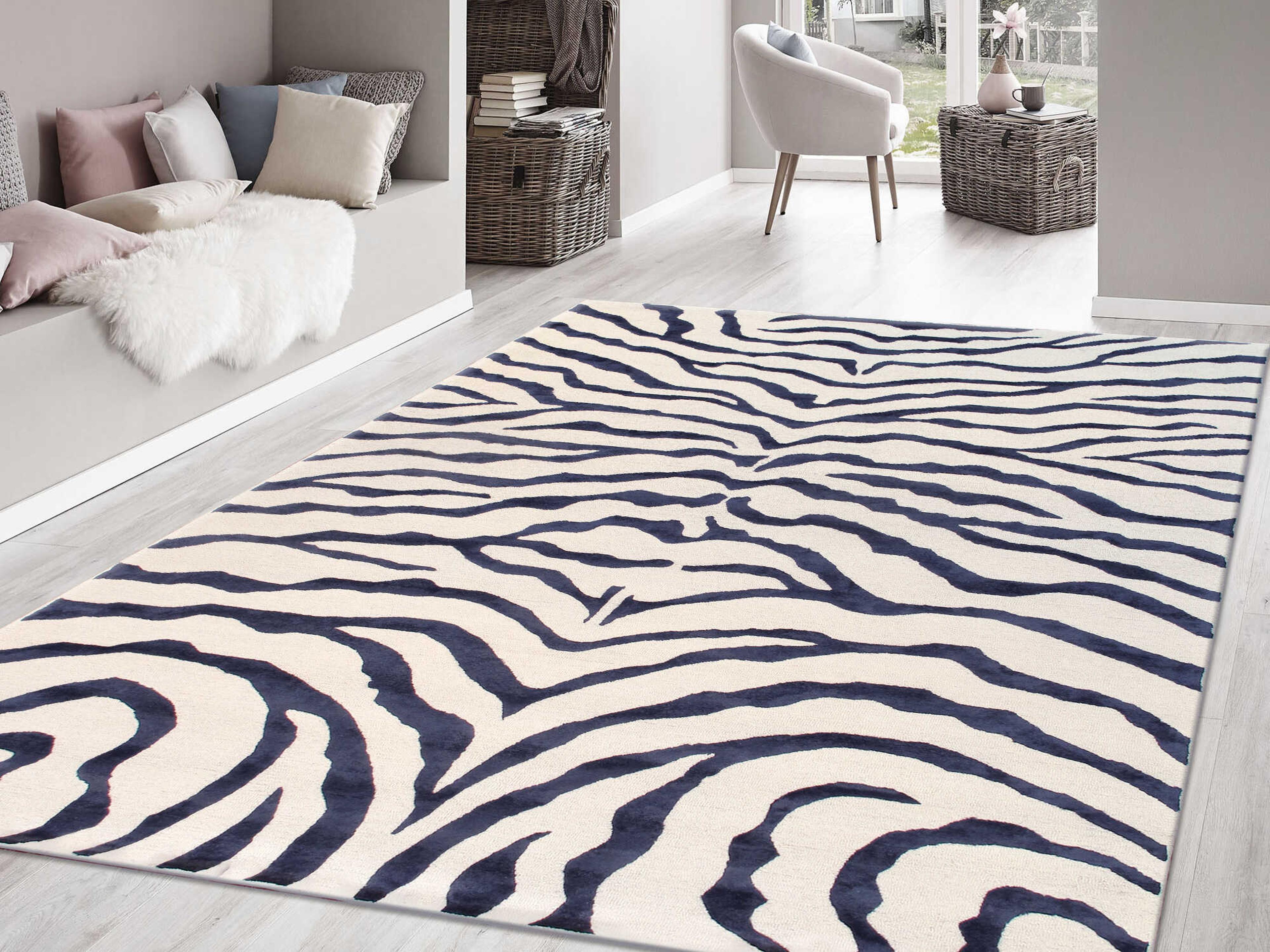 Pasargad Home Edgy Animal Prints Area Rug