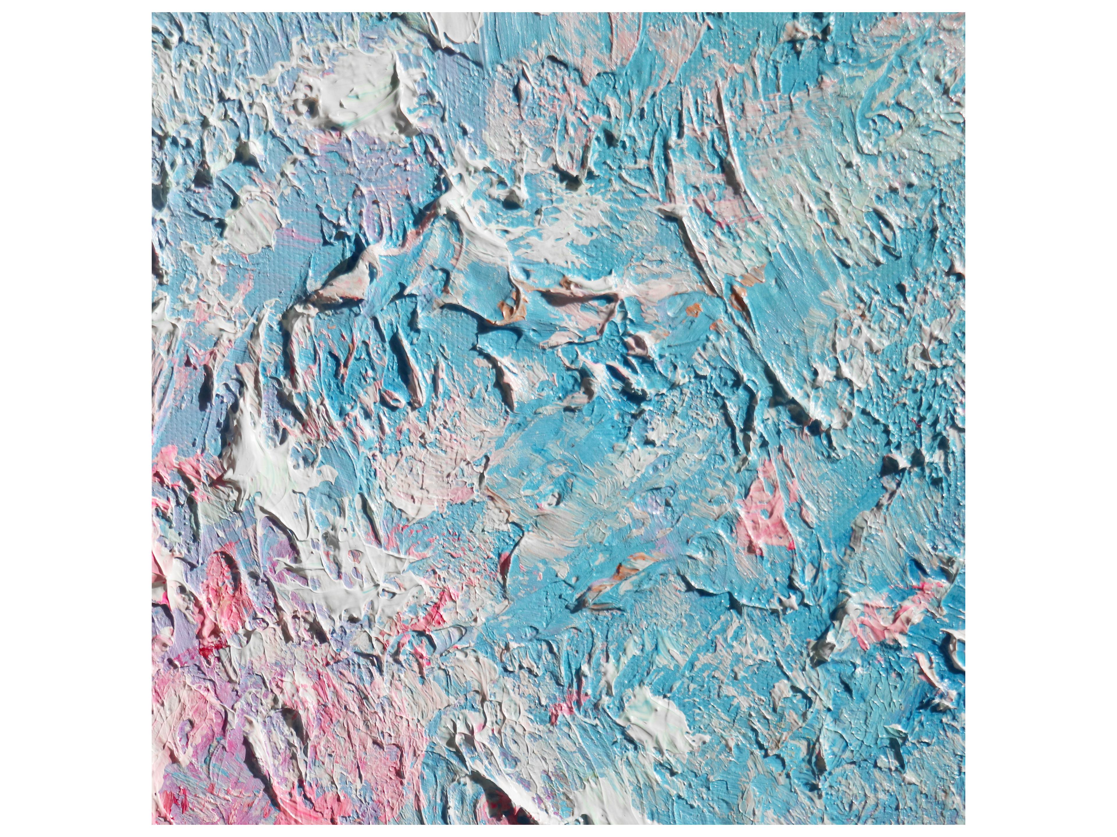 Pasargad Home Lush Symphony Hand-Painted Multicolor Abstract Painting 