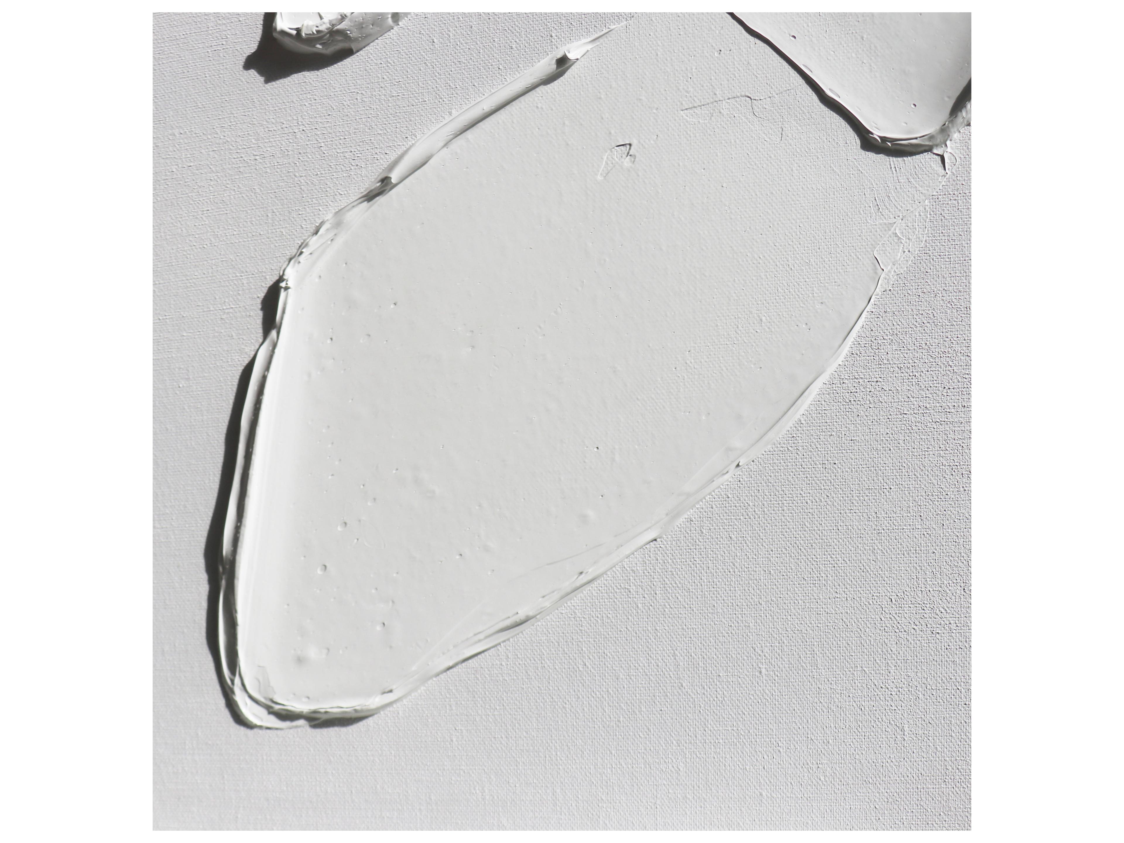 Pasargad Home Lush Motions Hand-Painted White & Black Minimalist Oil Painting