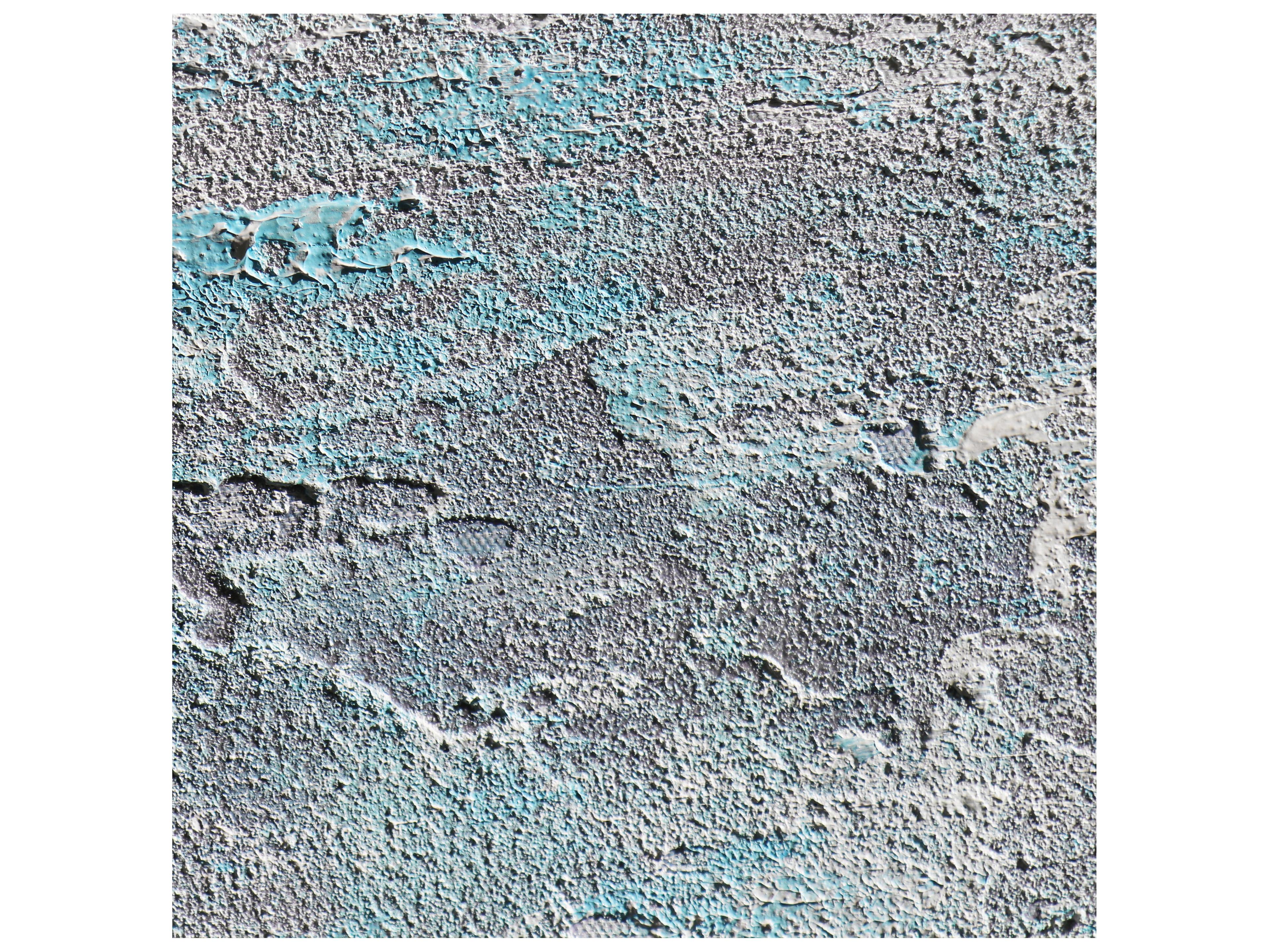 Pasargad Home Lush Interval White Blue Hand-Painted Abstract Oil Painting