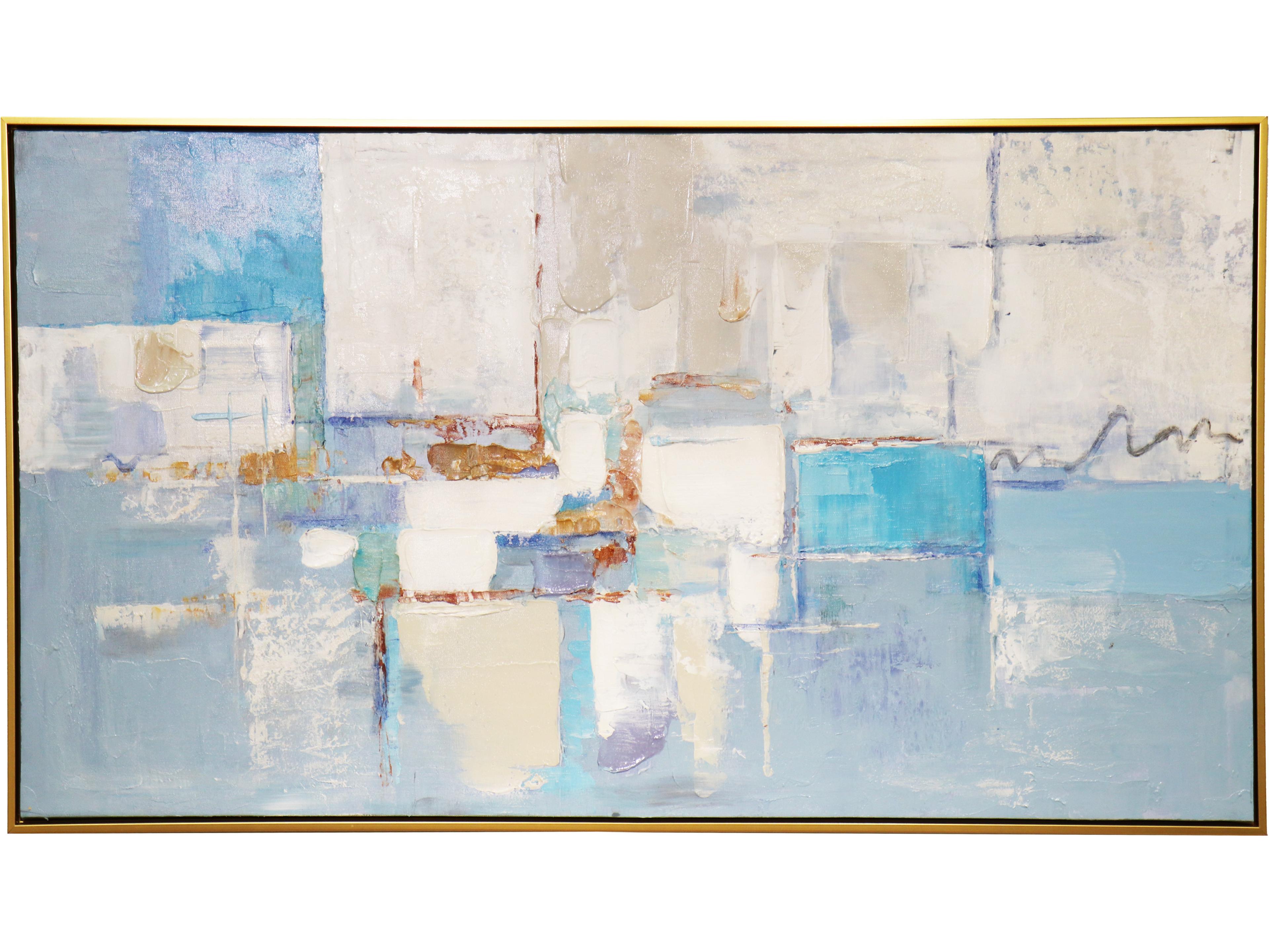 Lush Whispers Hand-Painted Abstract Oil Painting