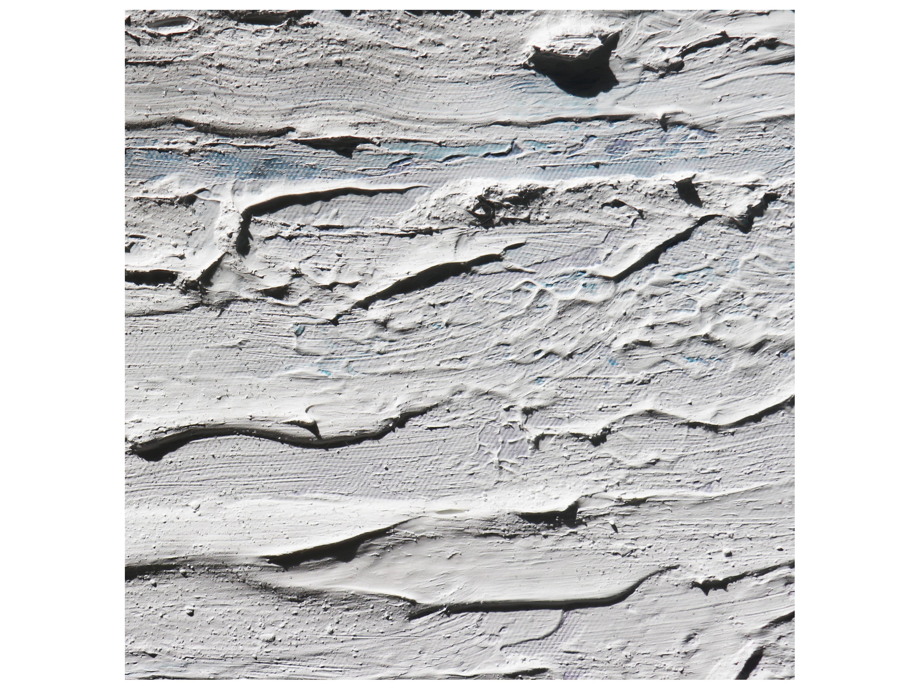 Pasargad Home Lush Blue Rise Hand-Painted Ocean Wave Canvas Wall Art