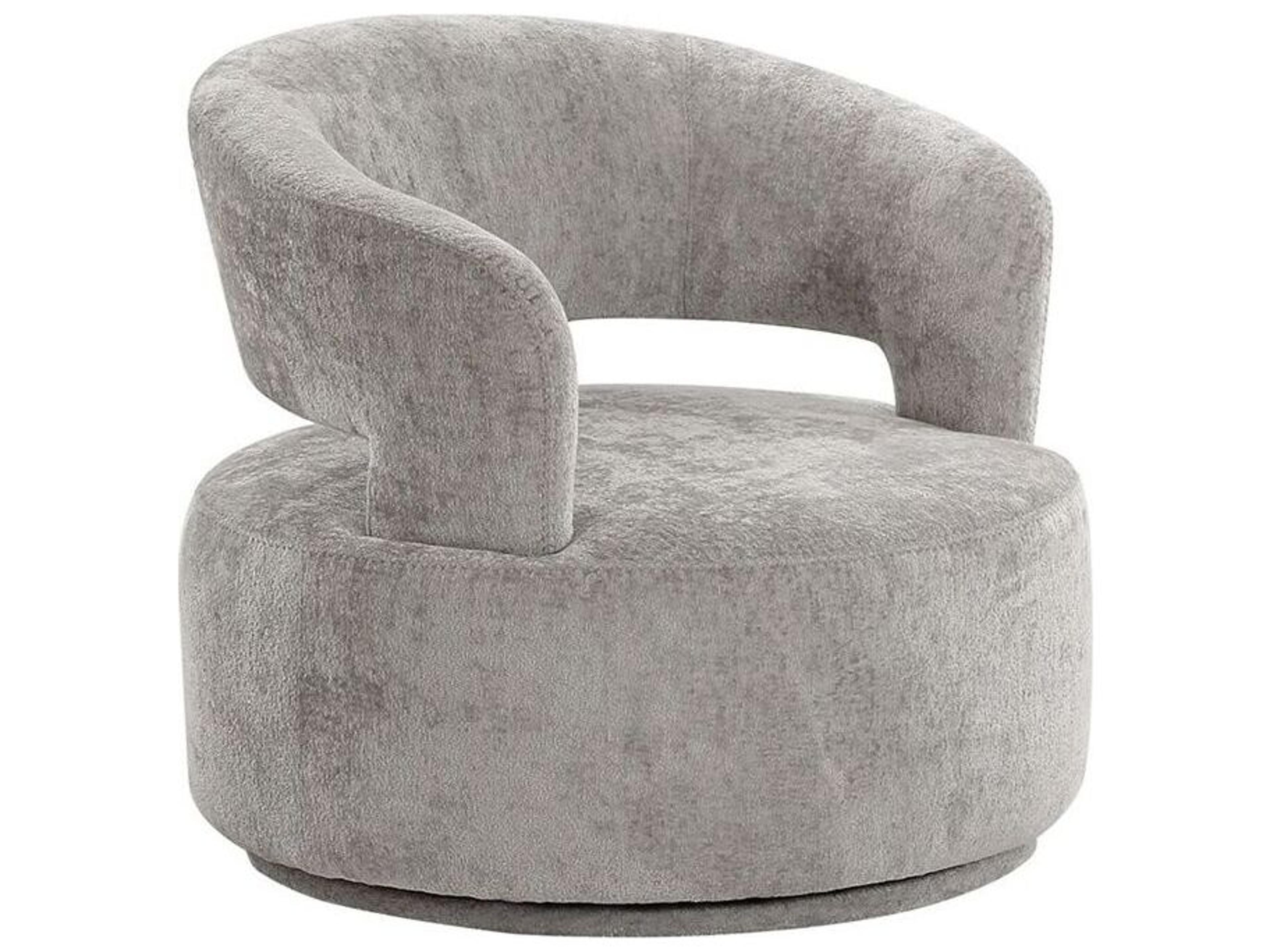 Noho Piagia Swivel Silver Accent Chair
