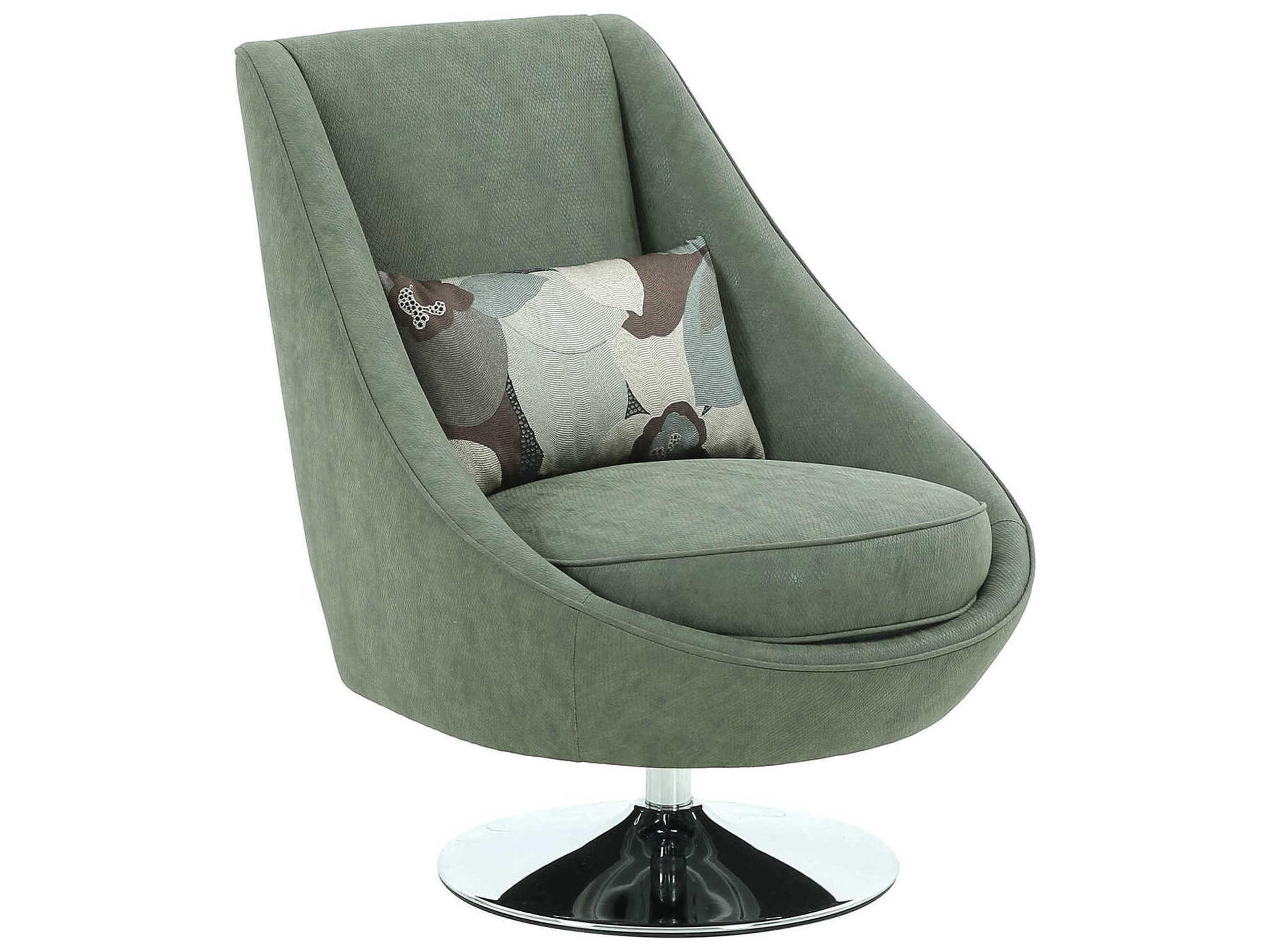 Noho Mason Swivel Green Accent Chair