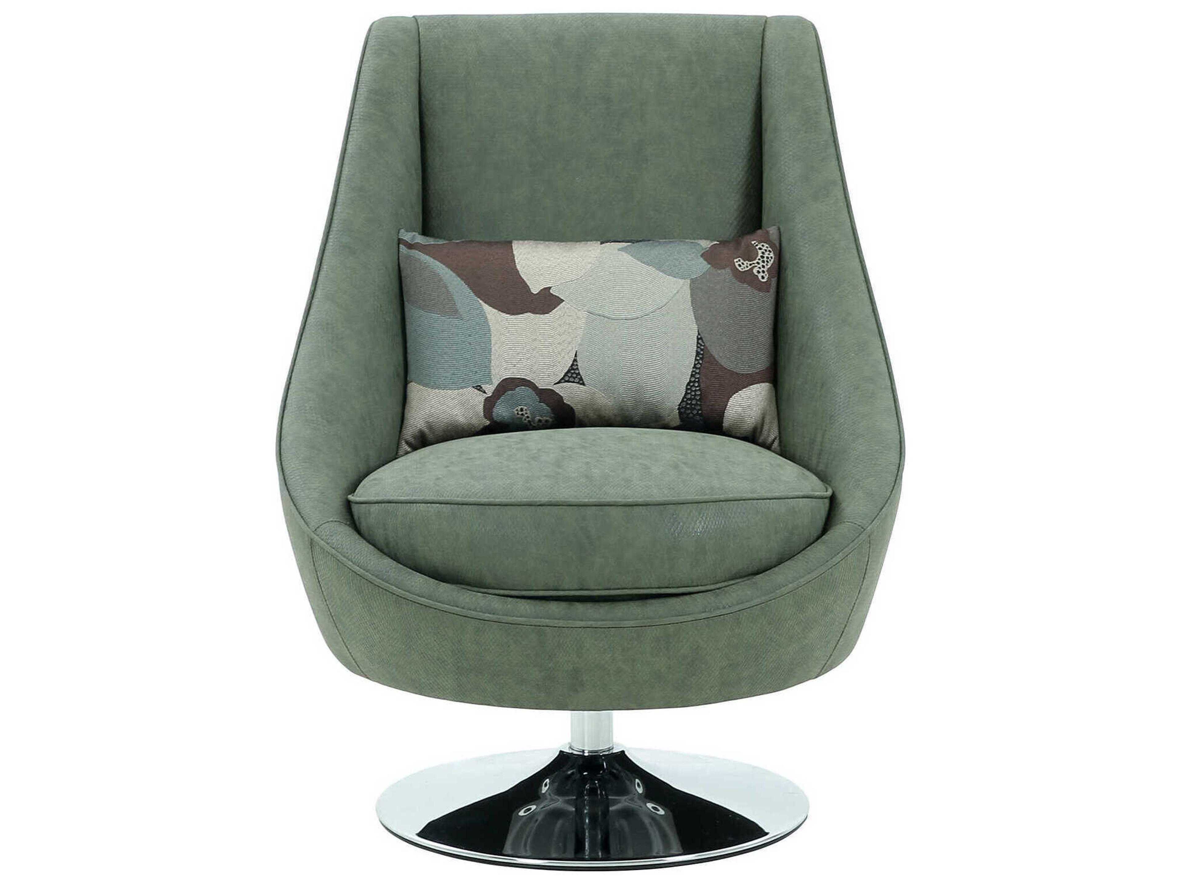 Pasargad Home Noho Mason Swivel Green Accent Chair